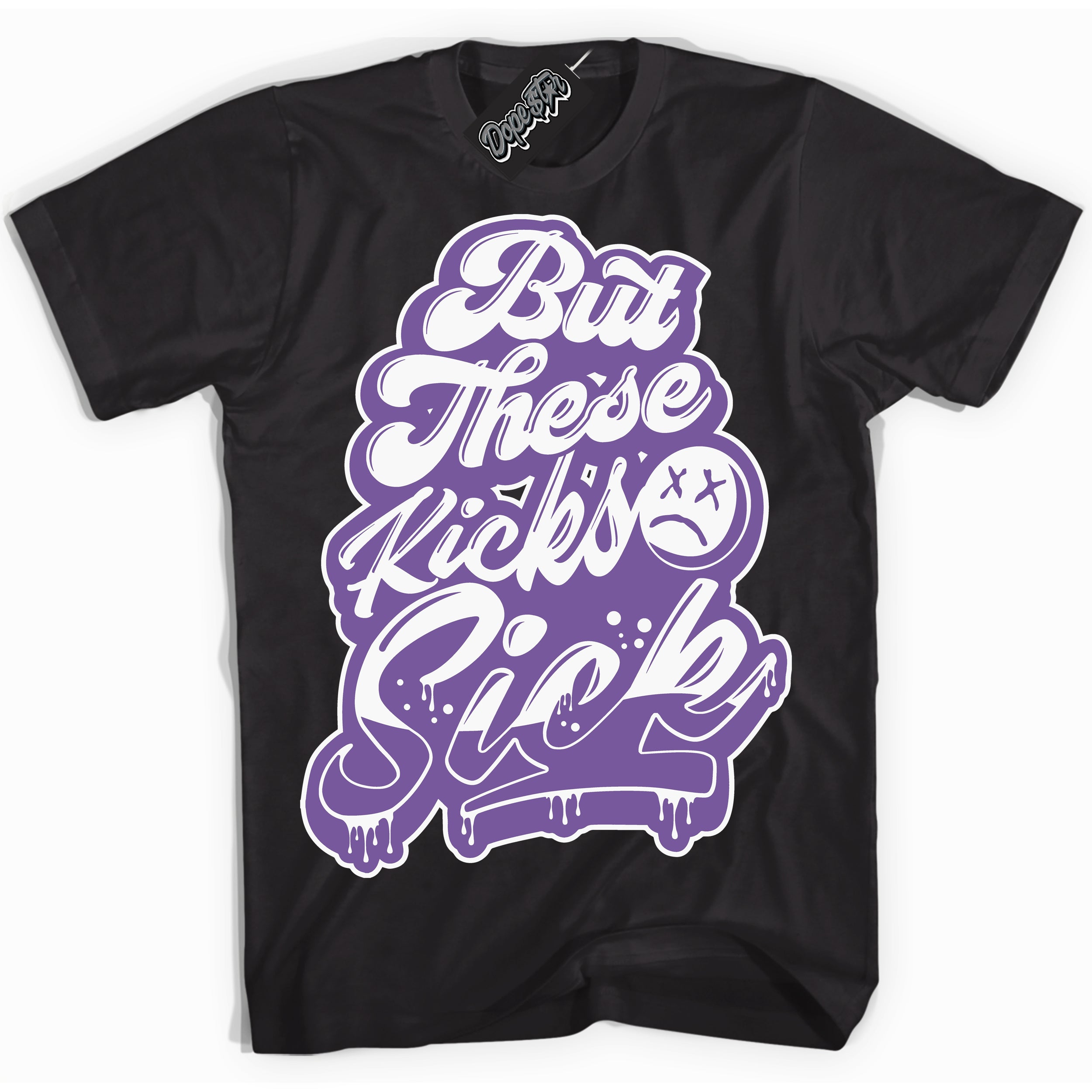 Cool Black Shirt with “Kick Sick” design that perfectly matches Next Nature Black Raspberry.