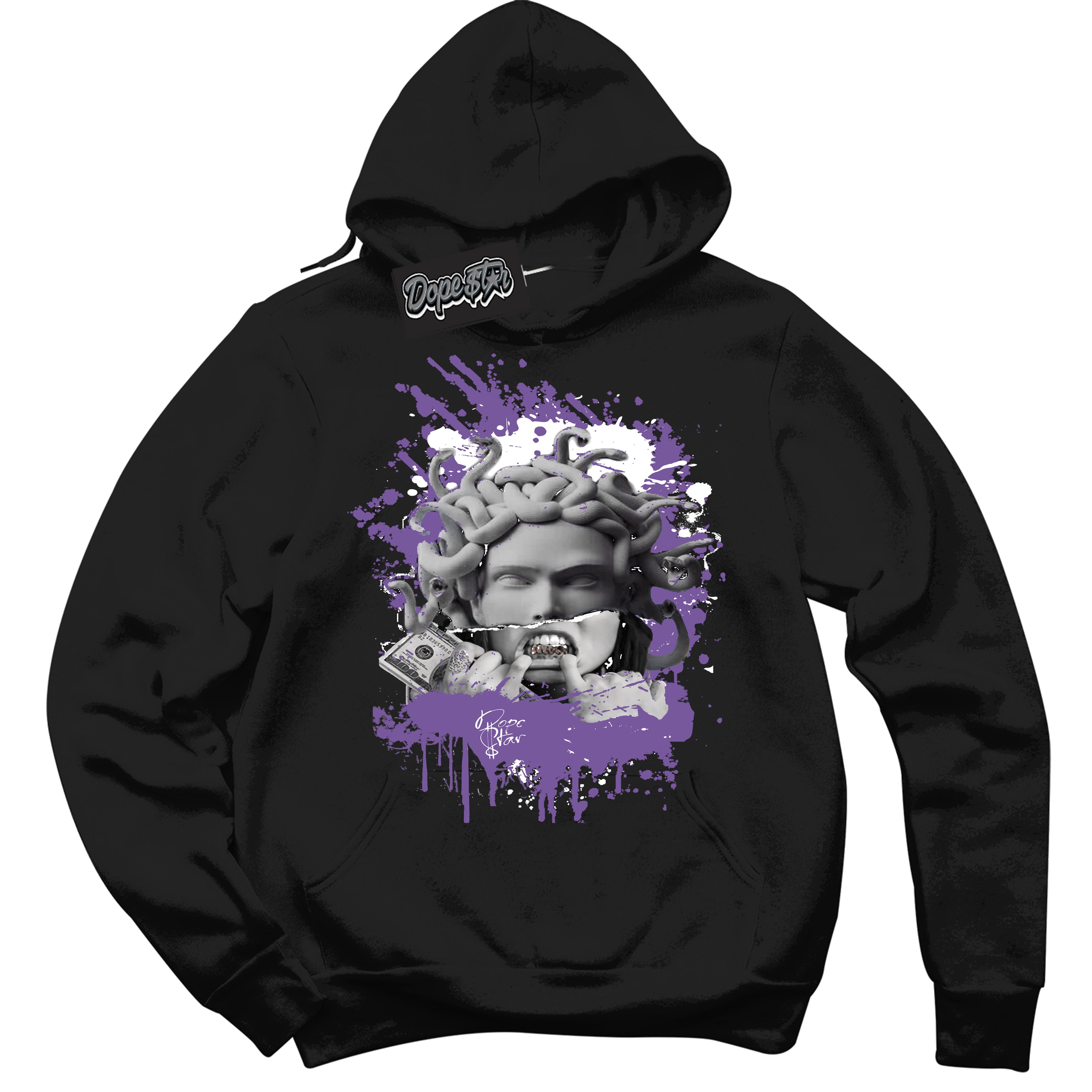 Cool Black Hoodie with “Medusa” design that Perfectly Matches Next Nature Black Raspberry.