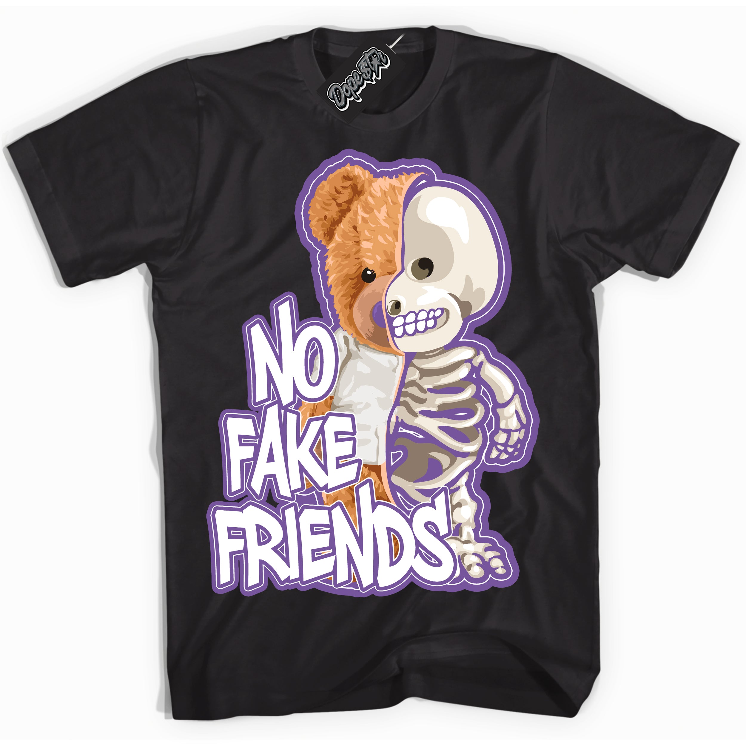 Cool Black Shirt with “No Fake Friends” design that perfectly matches Next Nature Black Raspberry.