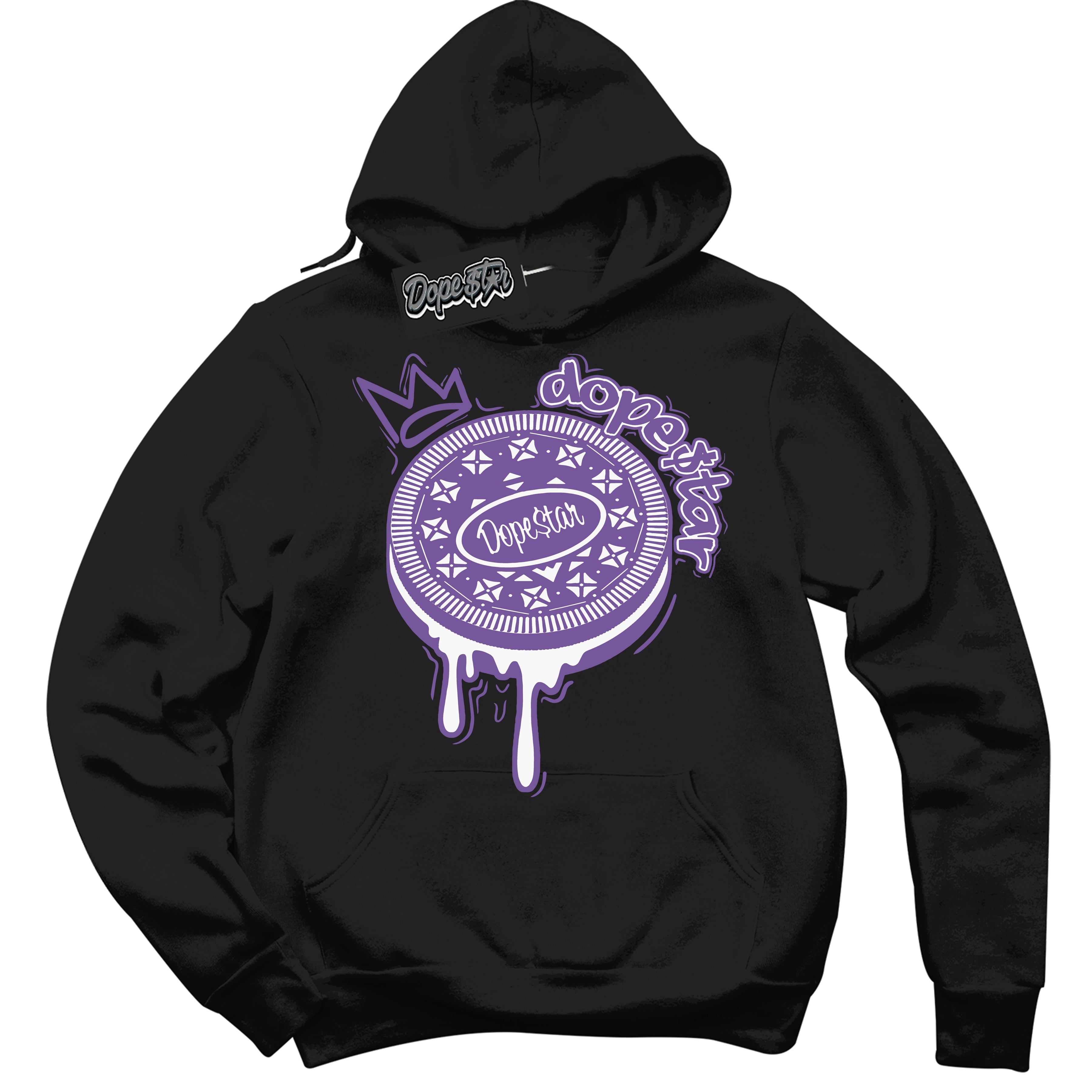 Cool Black Hoodie with “Oreo DS” design that Perfectly Matches Next Nature Black Raspberry.