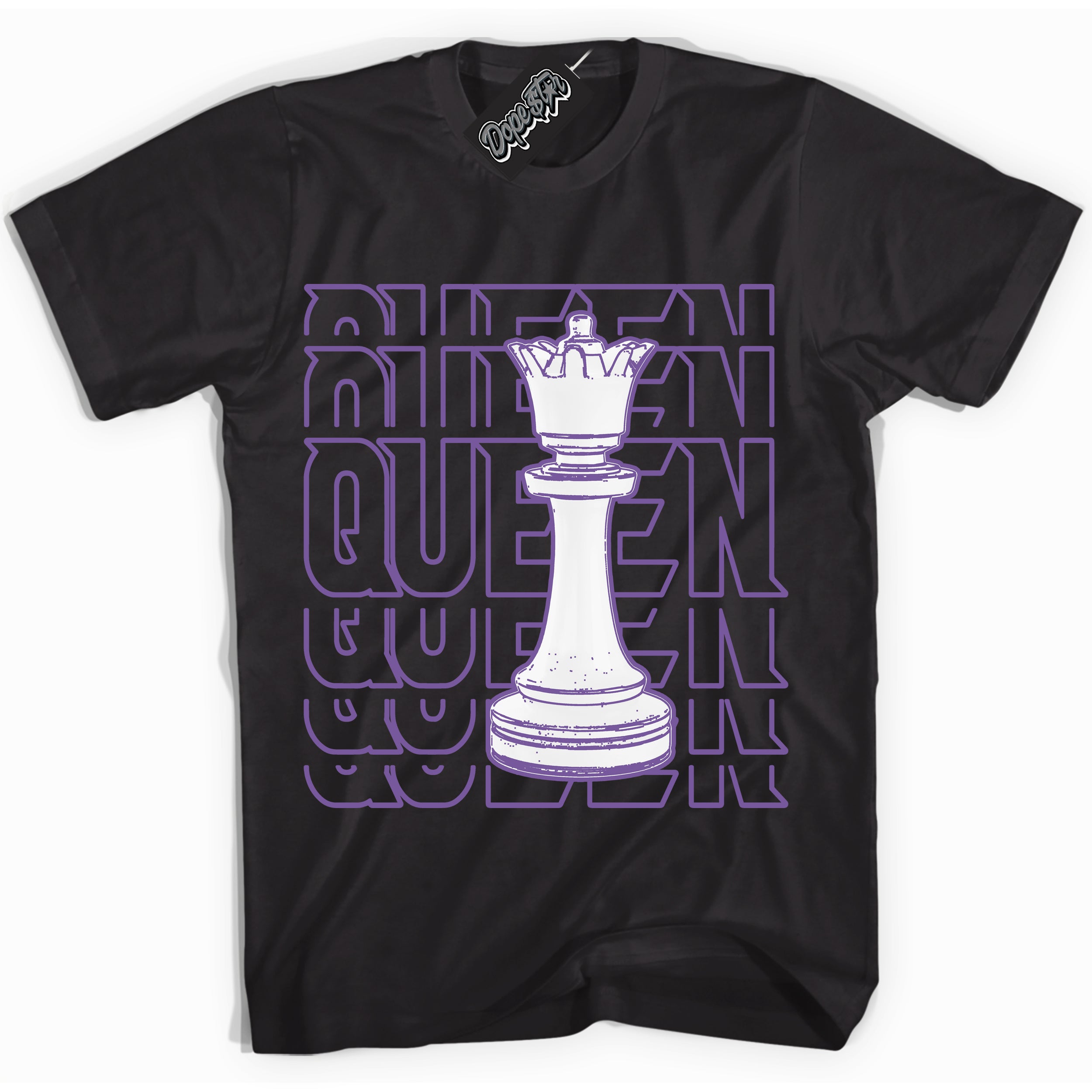 Cool Black Shirt with “Queen Chess” design that perfectly matches Next Nature Black Raspberry.