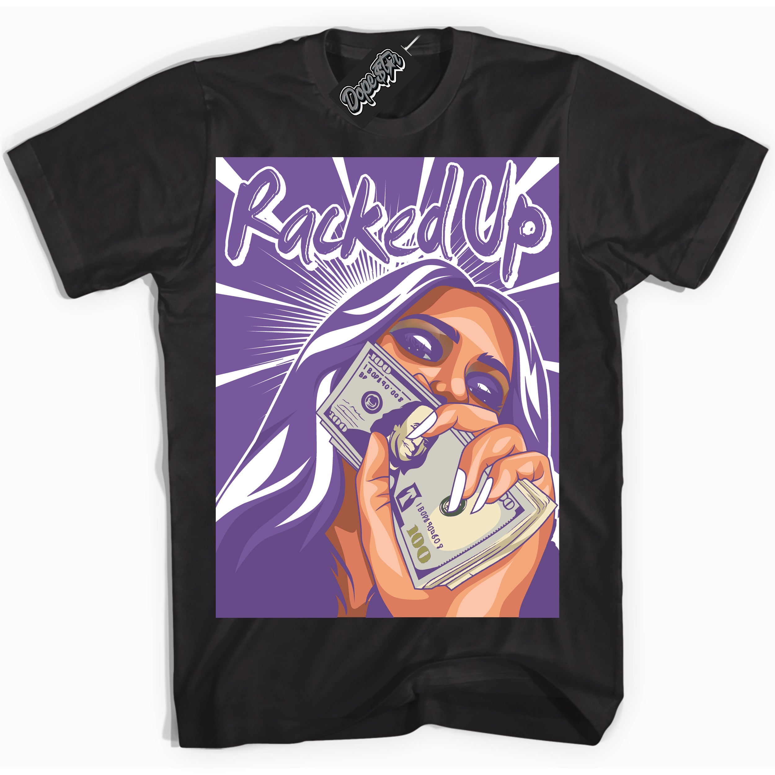 Cool Black Shirt with “Racked Up” design that perfectly matches Next Nature Black Raspberry.