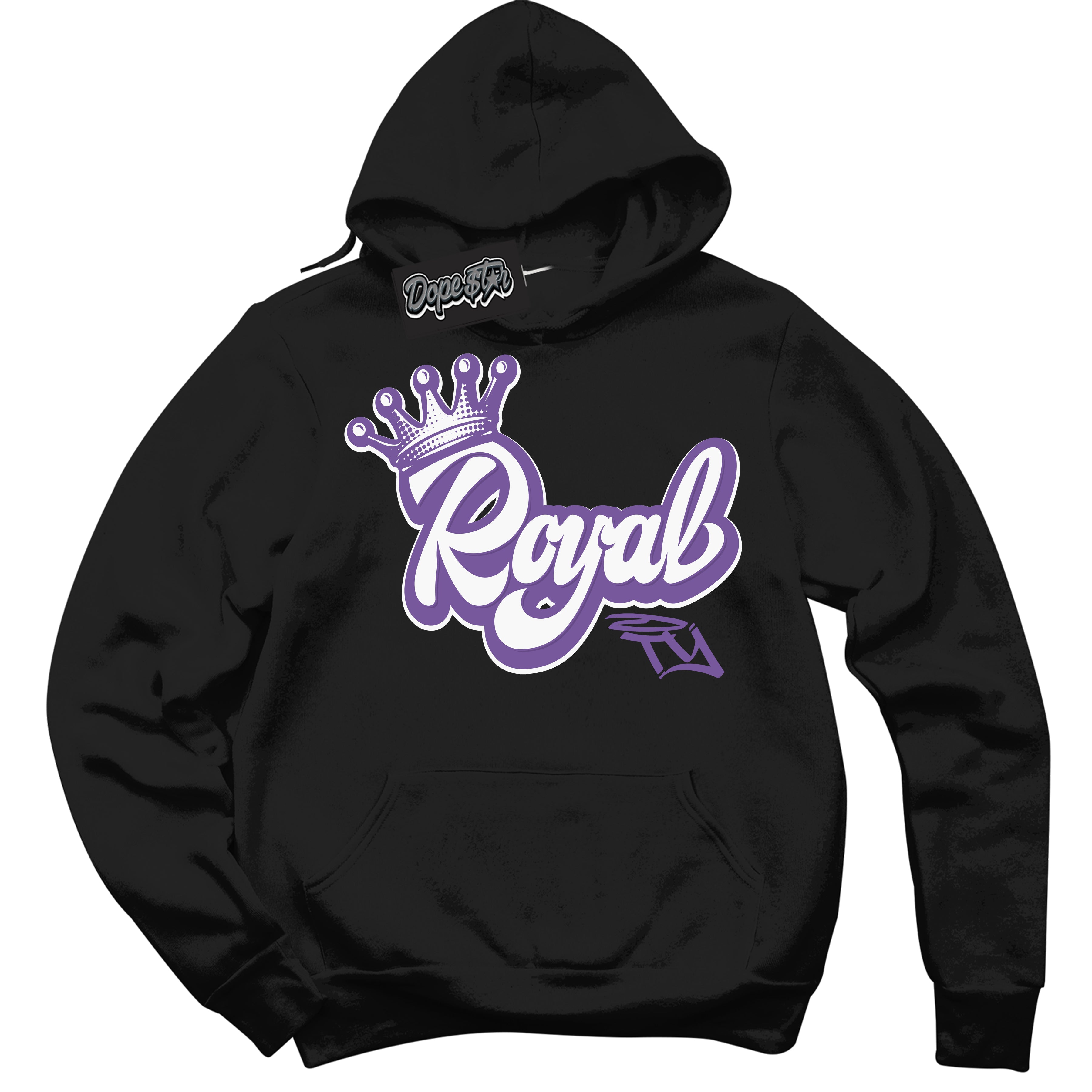 Cool Black Hoodie with “Royalty” design that Perfectly Matches Next Nature Black Raspberry.