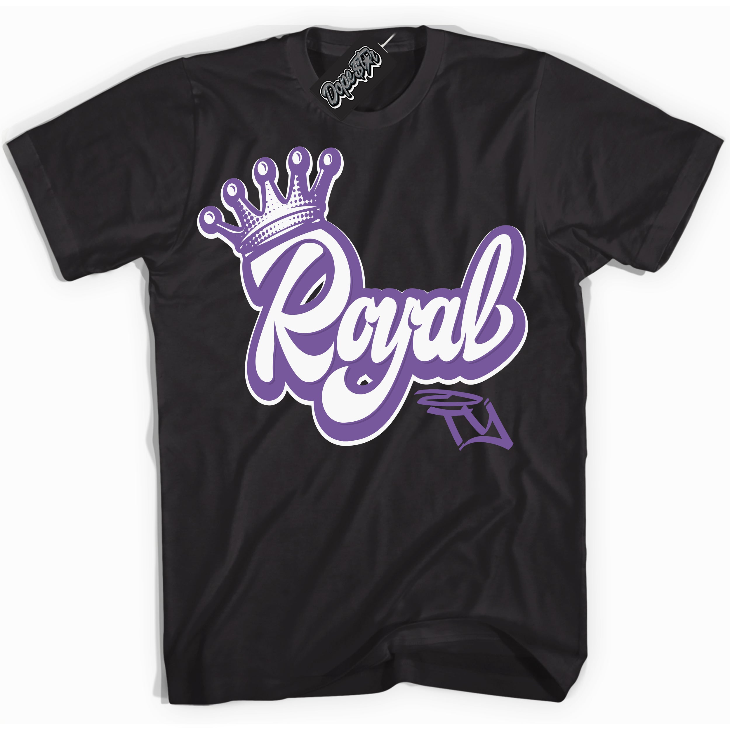 Cool Black Shirt with “Royalty” design that perfectly matches Next Nature Black Raspberry.