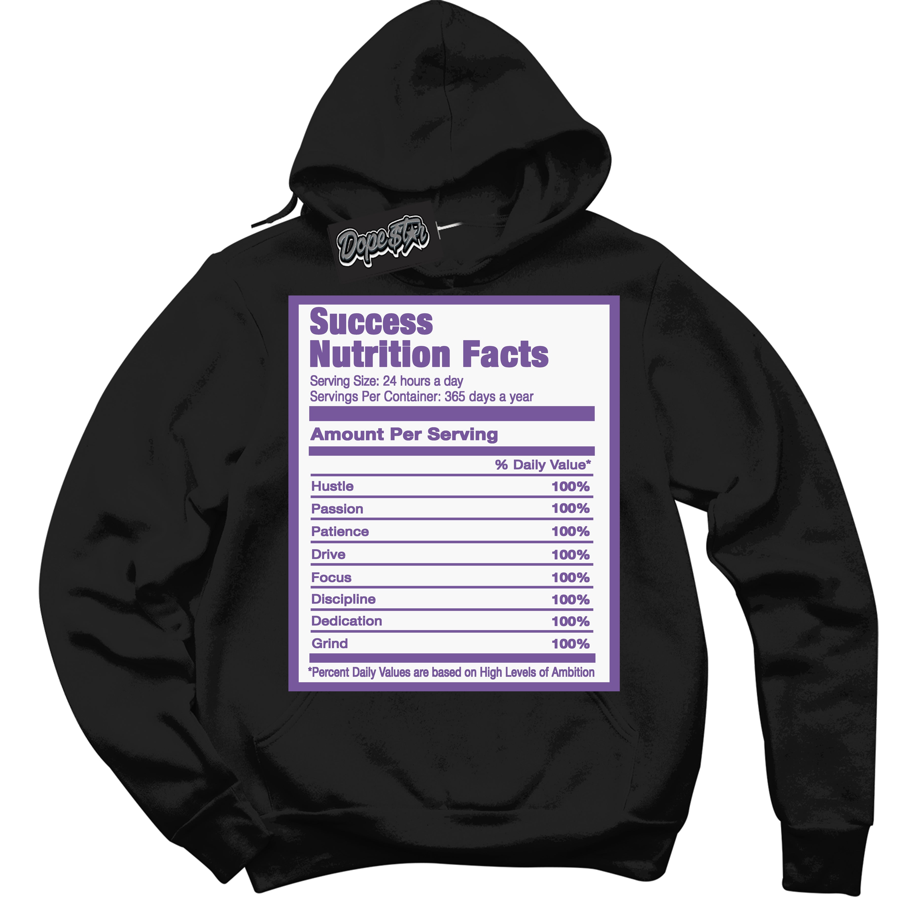 Cool Black Hoodie with “Success Nutrition” design that Perfectly Matches Next Nature Black Raspberry.