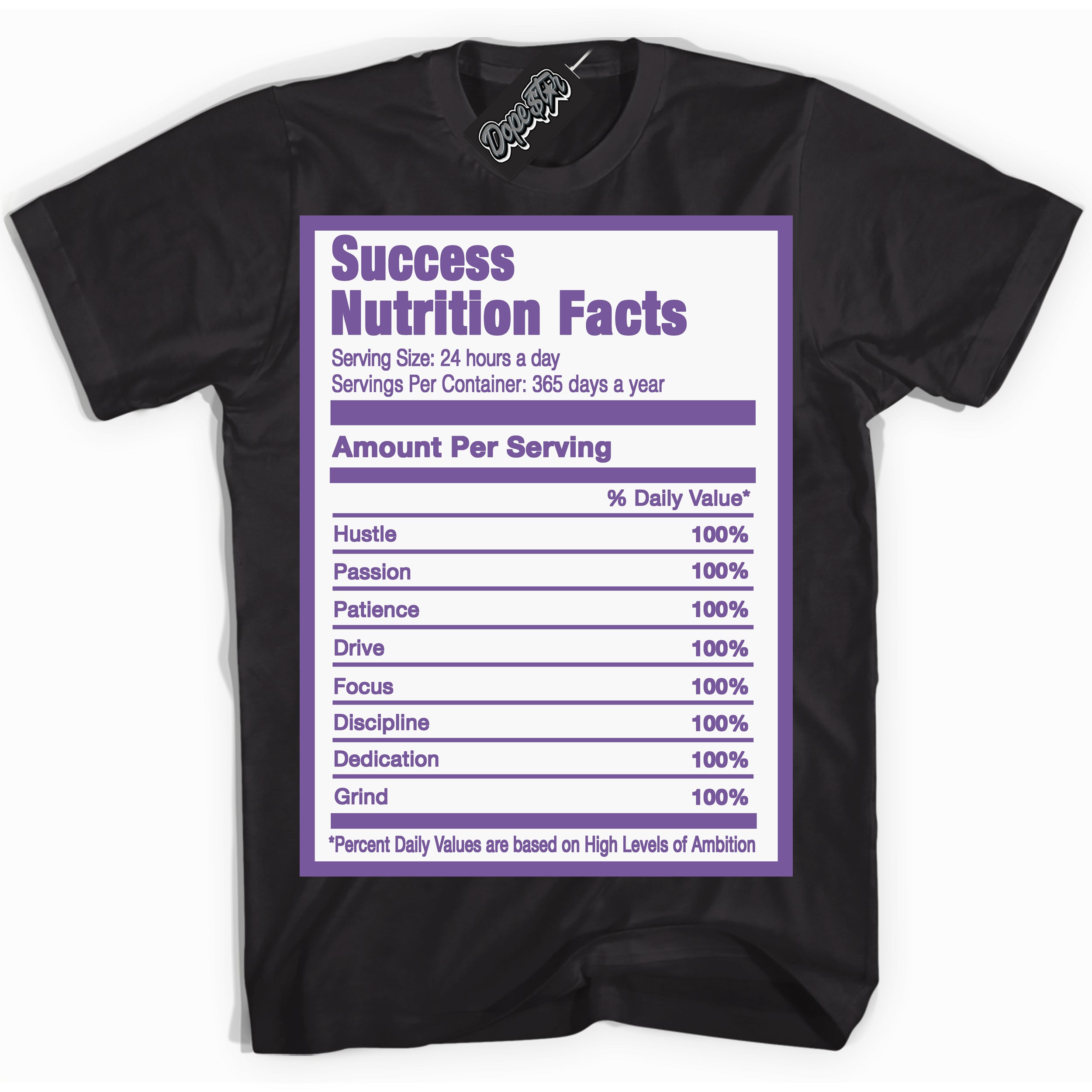 Cool Black Shirt with “Success Nutrition” design that perfectly matches Next Nature Black Raspberry.