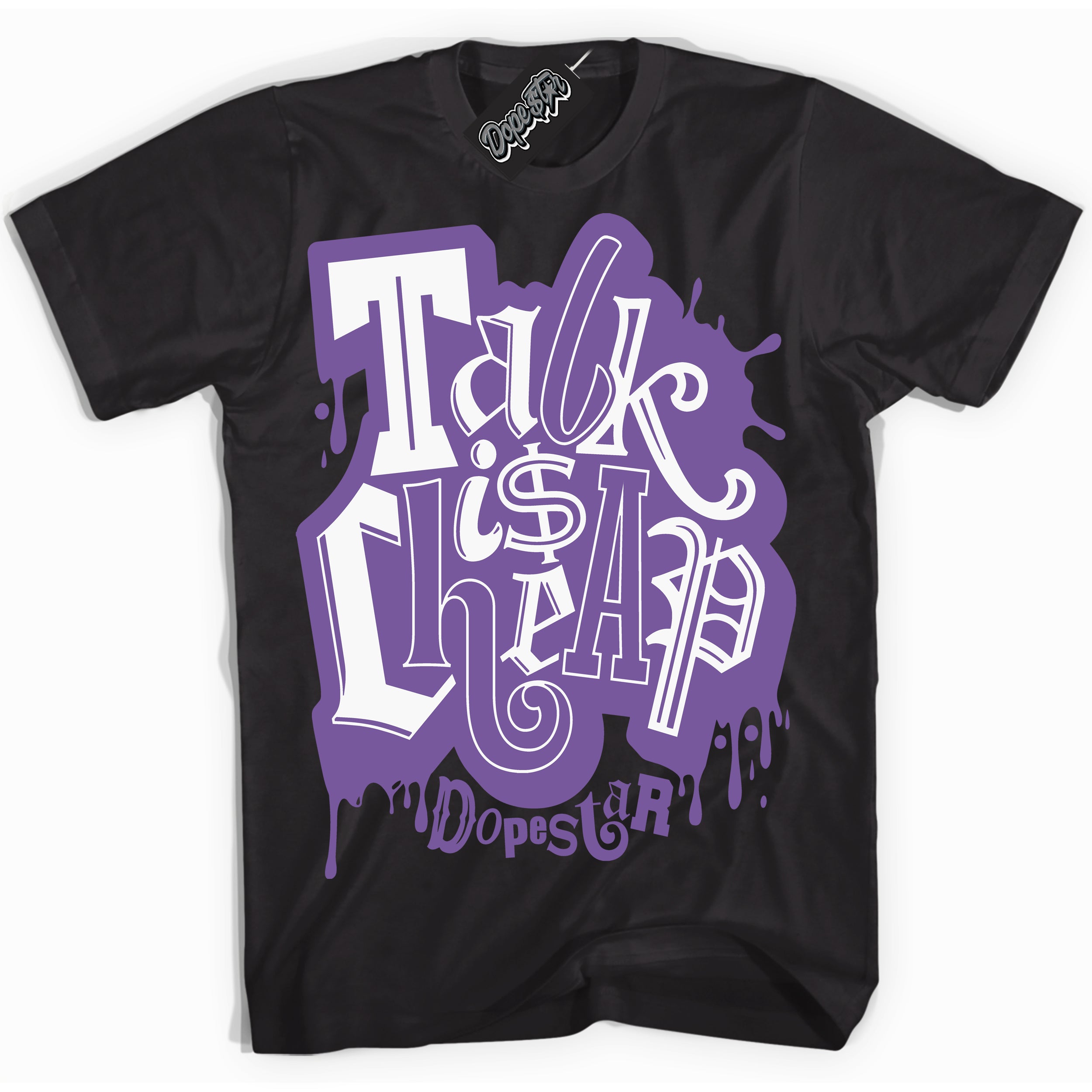 Cool Black Shirt with “Talk Is Cheap” design that perfectly matches Next Nature Black Raspberry.