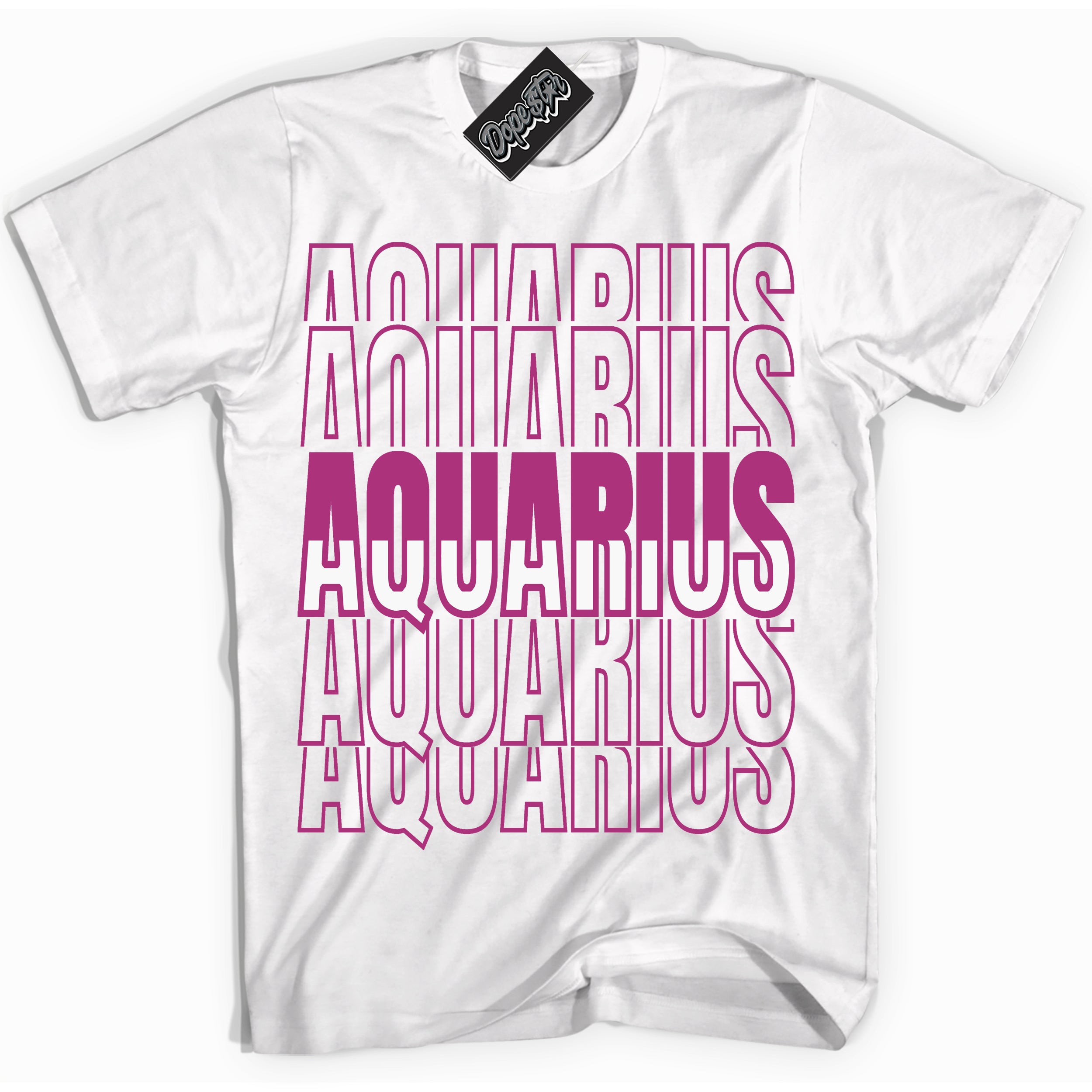 Dunk Low Next Nature Hot Fuchsia 'Aquarius' Shirt – Black Streetwear T-Shirt | Sneaker Matching Tee for Dunk Low Hot Fuchsia | Urban Fashion for Sneakerheads | Men's & Women's Streetwear Outfit by Sneaker Shirts Outlet.