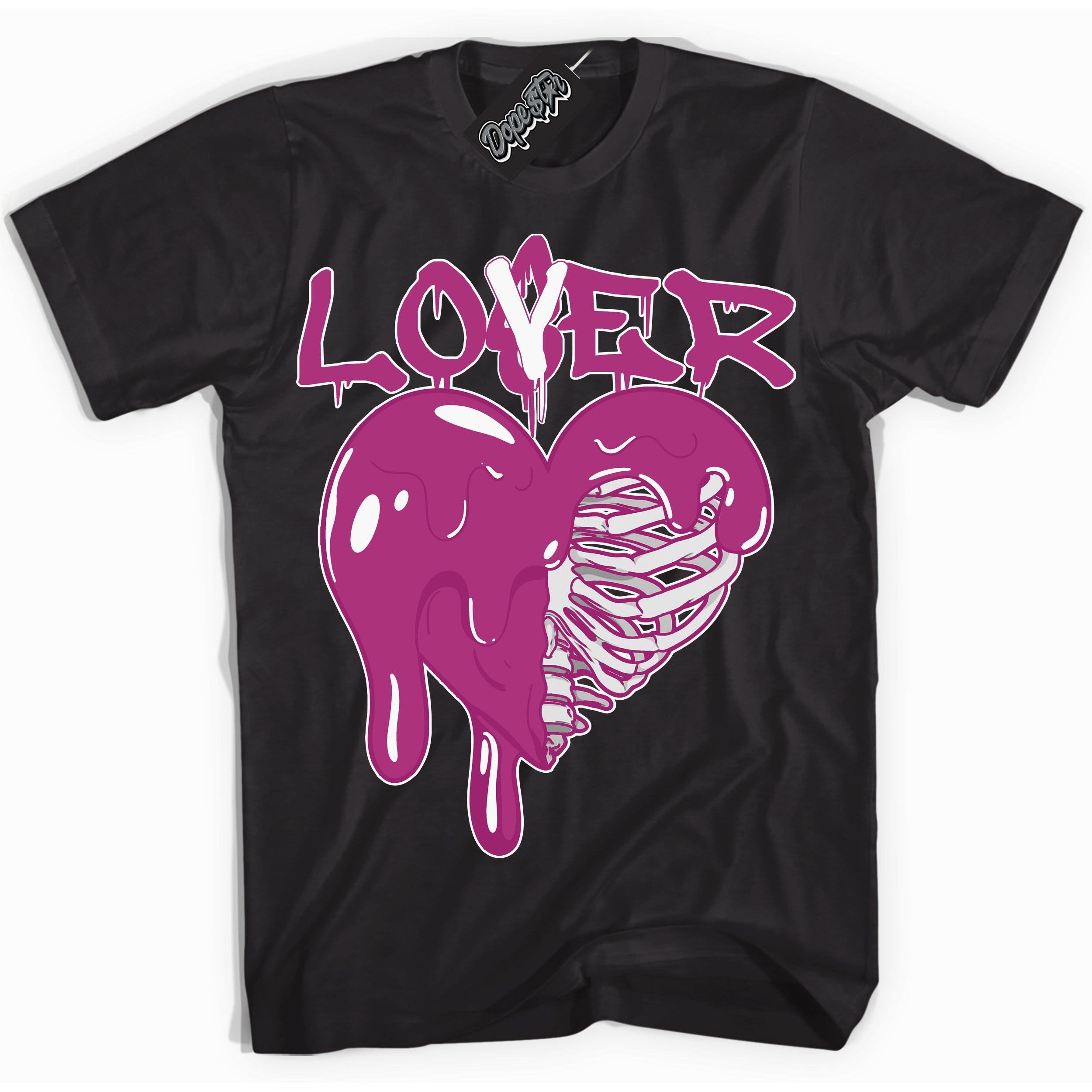 Dunk Low Next Nature Hot Fuchsia Dunk 'Lover Loser' Shirt - Black Streetwear Mockup | Sneakerhead T-Shirt Matching Dunk Low Next Nature Hot Fuchsia Dunk | Lover Loser Urban Streetwear for Sneaker Matching OOTD | Outfits that pair perfectly with your ND Low Next Nature Hot Fuchsia Dunk | Sneakerhead Fashion Must-Have Apparel for Men and Women.