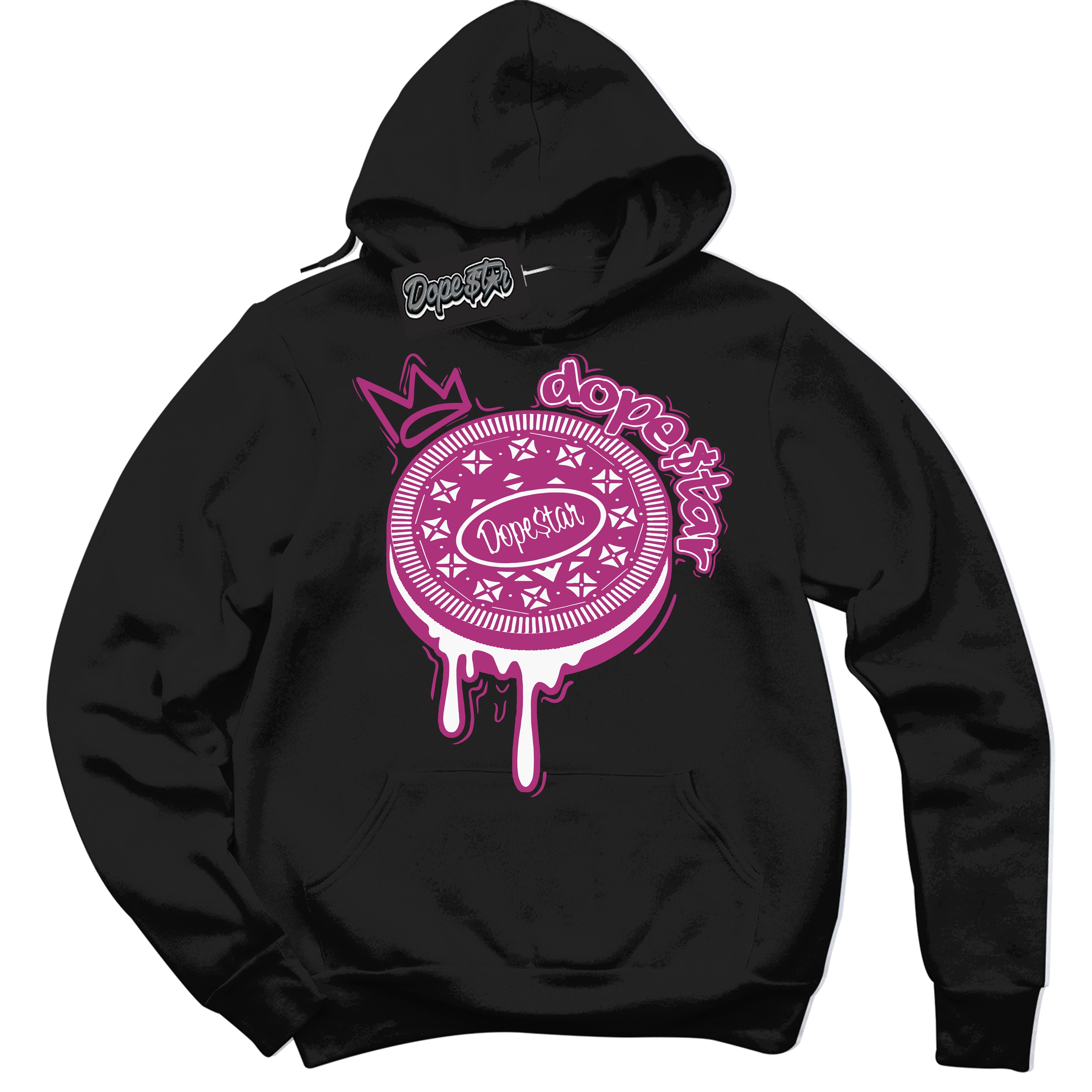 Dunk Low Next Nature Hot Fuchsia 'Oreo DS' Hoodie – Black Streetwear Sweatshirt | Sneaker Matching Hoodie for Dunk Low Hot Fuchsia | Urban Fashion for Sneakerheads | Men's & Women's Streetwear Outfit by Sneaker Shirts Outlet.