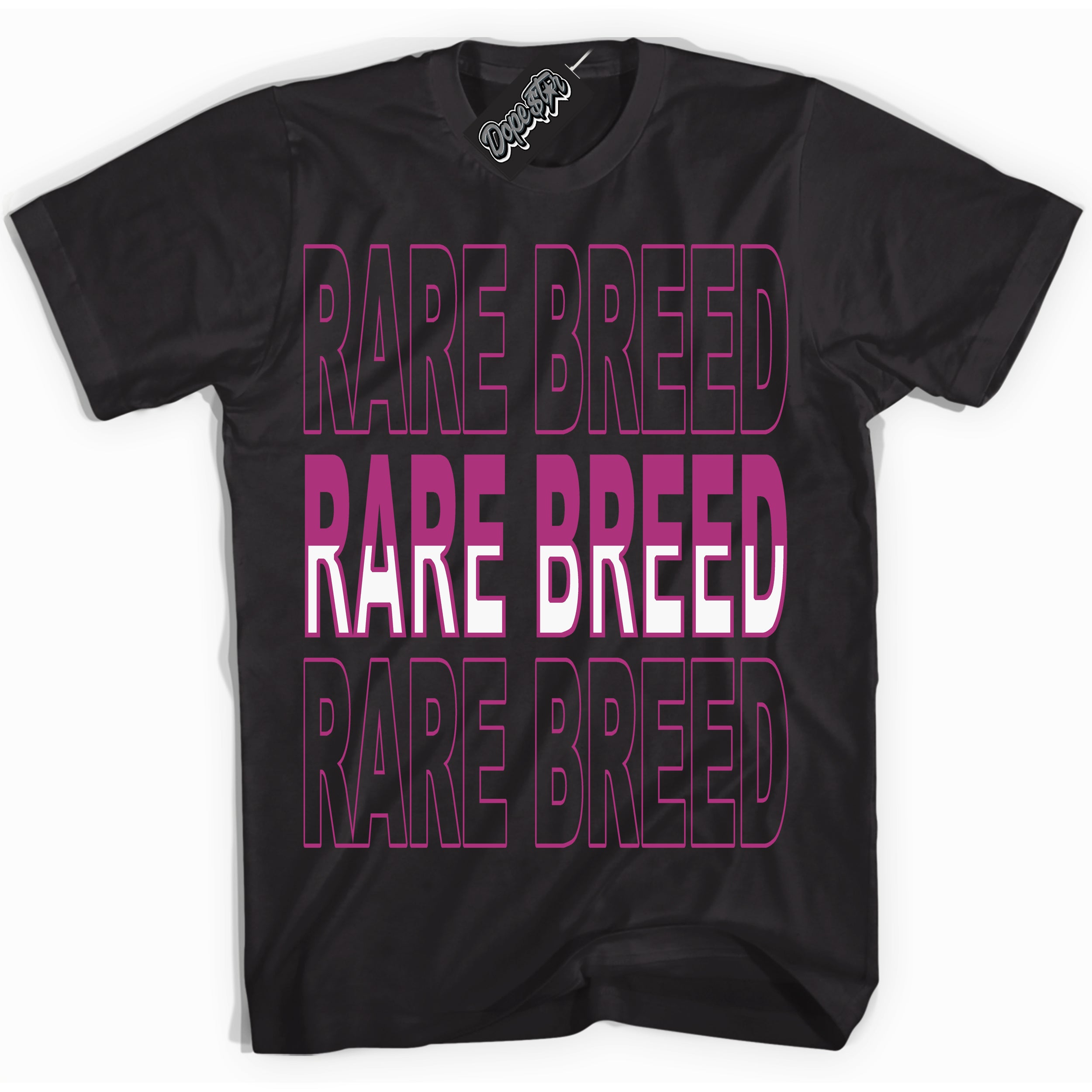 Dunk Low Next Nature Hot Fuchsia 'Rare Breed' Shirt – Black Streetwear T-Shirt | Sneaker Matching Tee for Dunk Low Hot Fuchsia | Urban Fashion for Sneakerheads | Men's & Women's Streetwear Outfit by Sneaker Shirts Outlet.