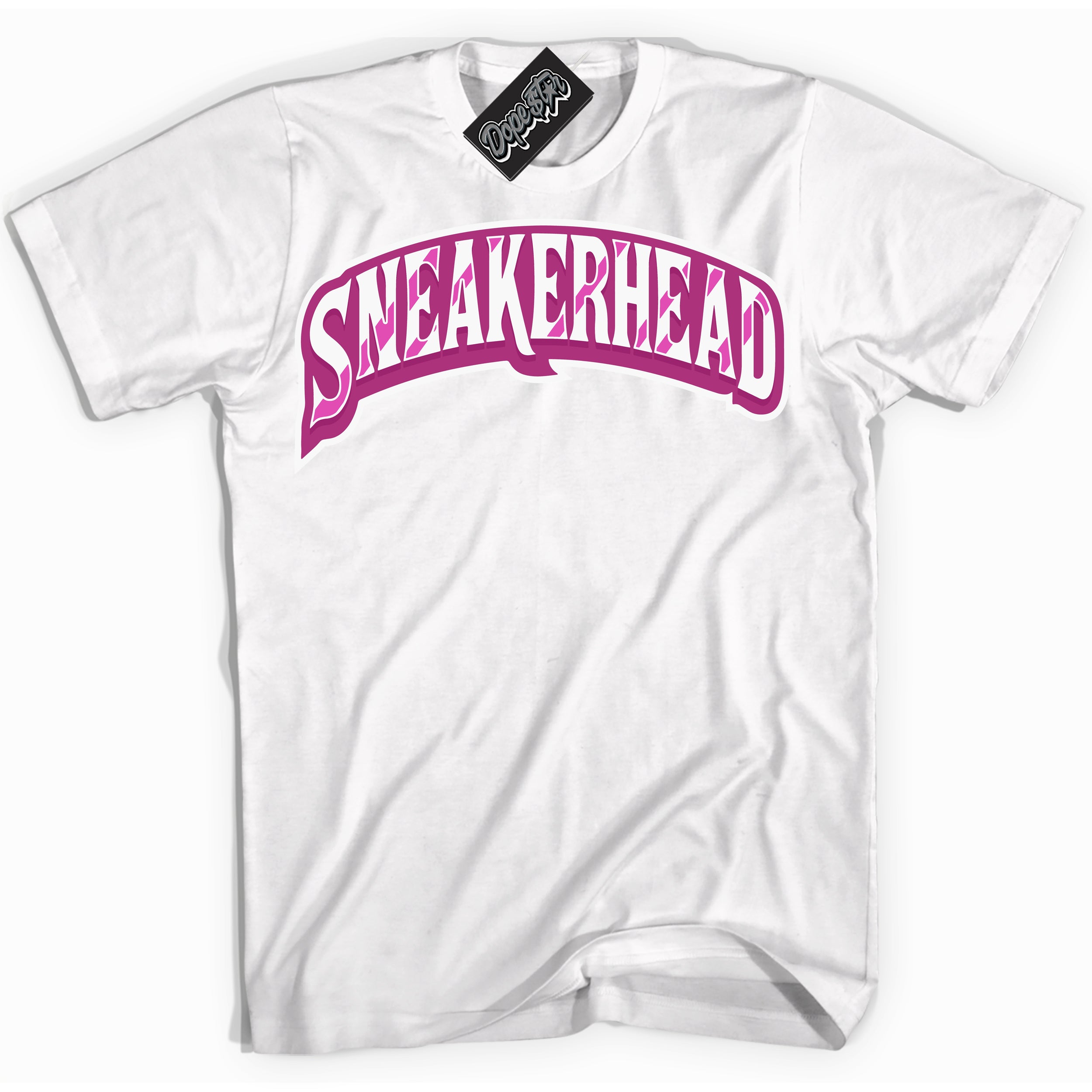 Dunk Low Next Nature Hot Fuchsia Dunk 'Sneakerhead' Shirt - White Streetwear Mockup | Sneakerhead T-Shirt Matching Dunk Low Next Nature Hot Fuchsia Dunk | Sneakerhead Urban Streetwear for Sneaker Matching OOTD | Outfits that pair perfectly with your ND Low Next Nature Hot Fuchsia Dunk | Sneakerhead Fashion Must-Have Apparel for Men and Women.