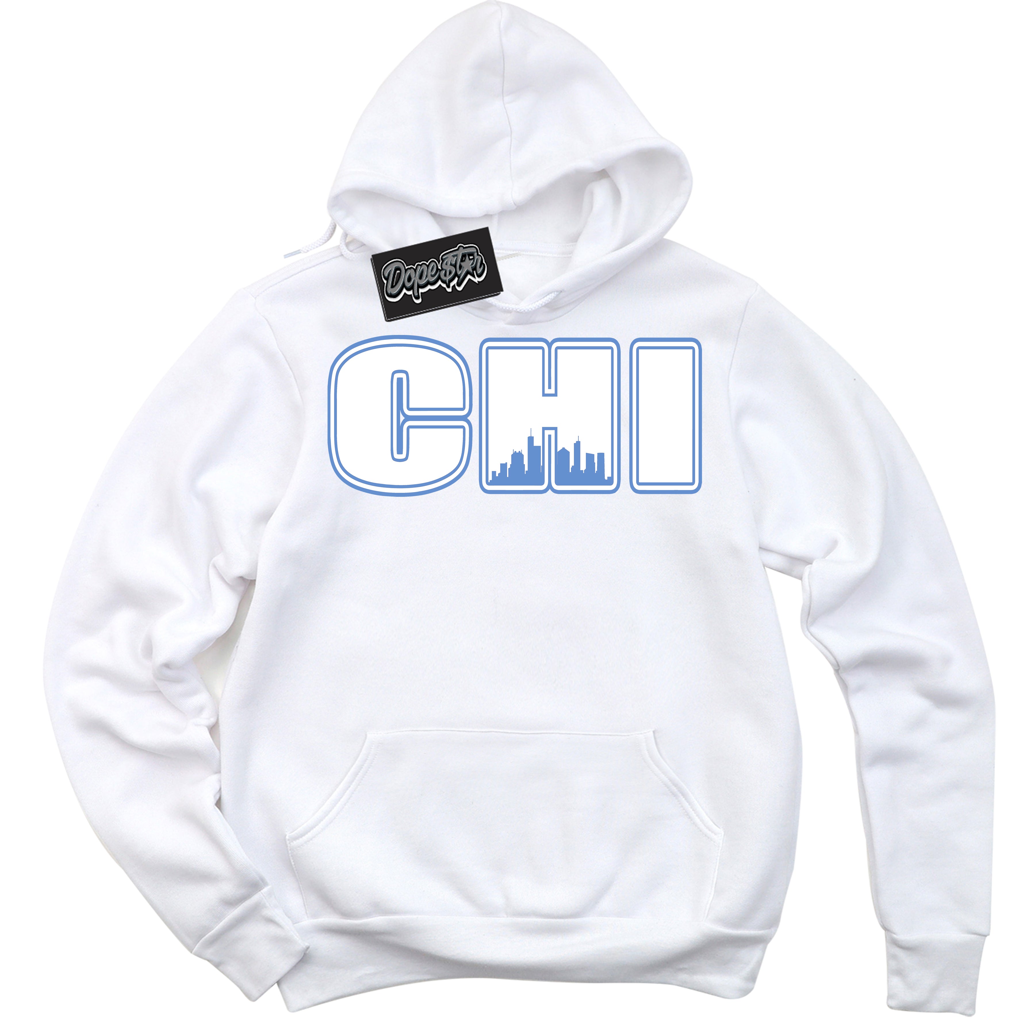 Cool Black White with “Chicago” design that perfectly matches the Polar Blue Dunk.