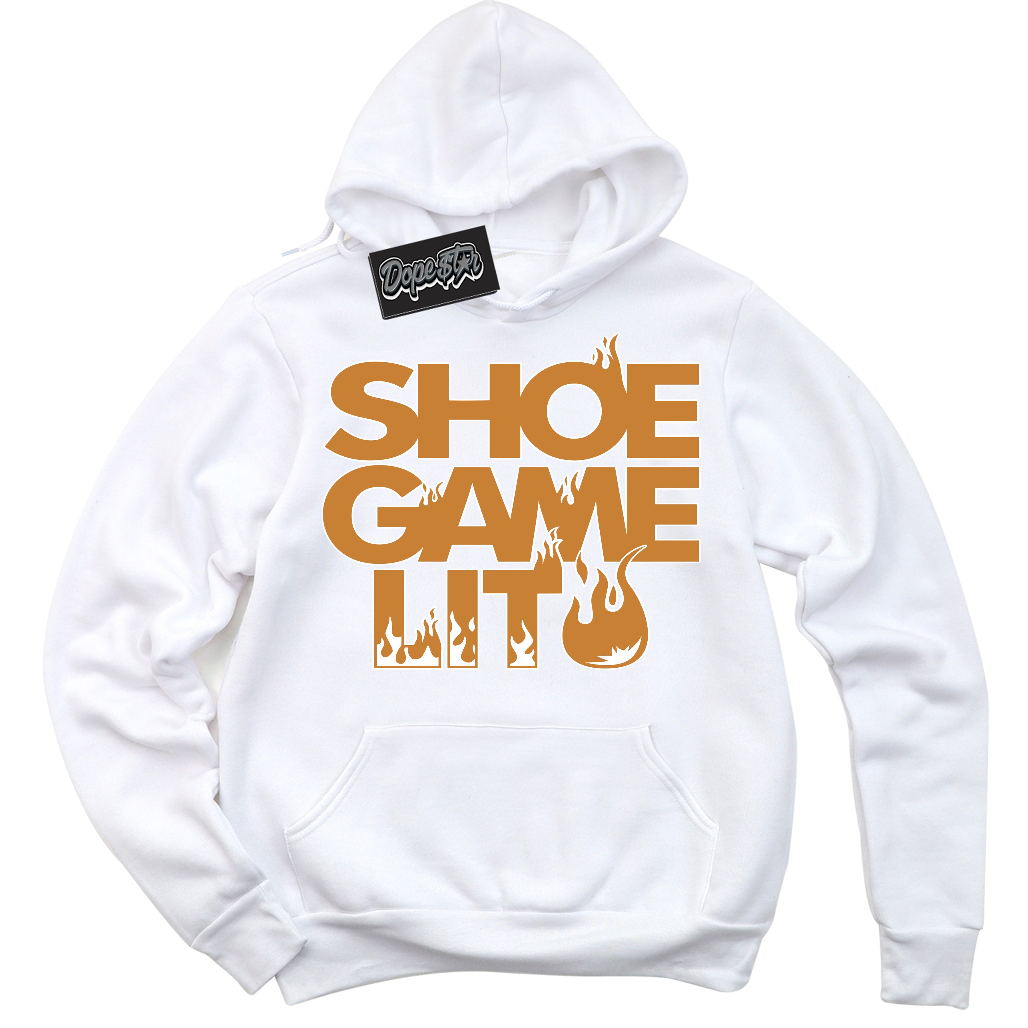 Cool White Hoodie with “ Shoe Game Lit '' design that Perfectly Matches  Reverse Curry Sneakers.