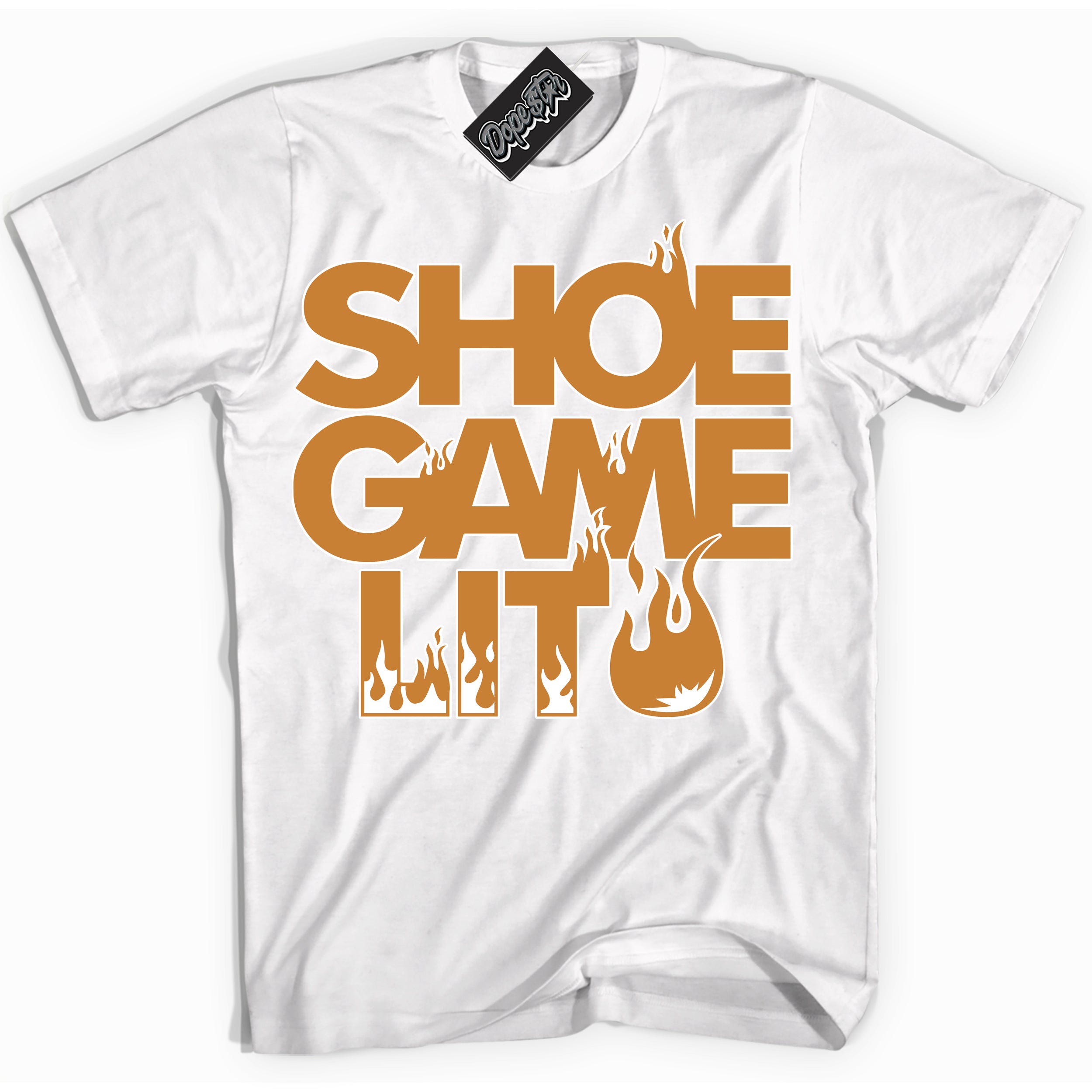 Cool White Shirt with “ Shoe Game Lit ” design that perfectly matches Reverse Curry Sneakers.