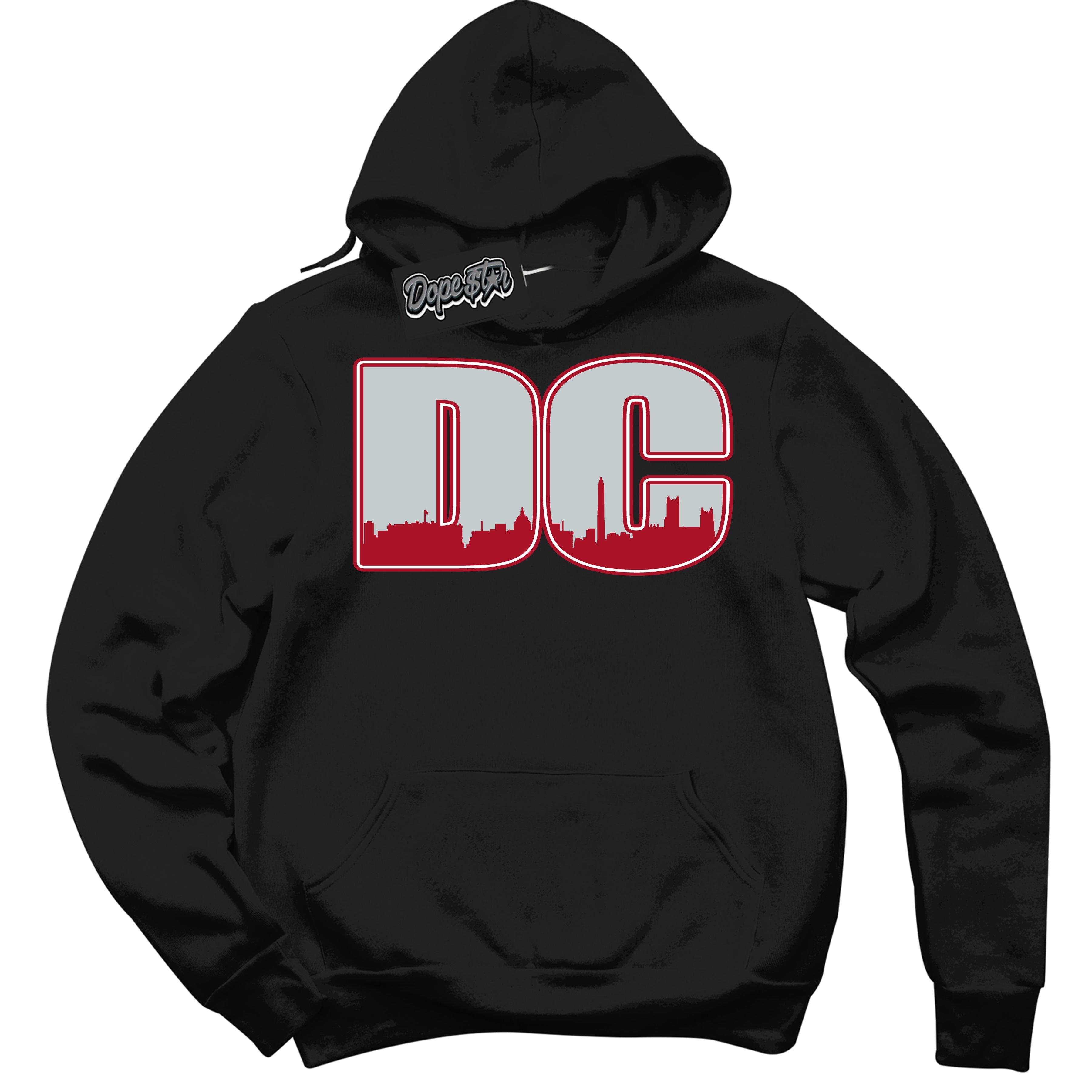 Cool Black Hoodie with “ DC ”  design that Perfectly Matches  Reverse Ultraman Sneakers.