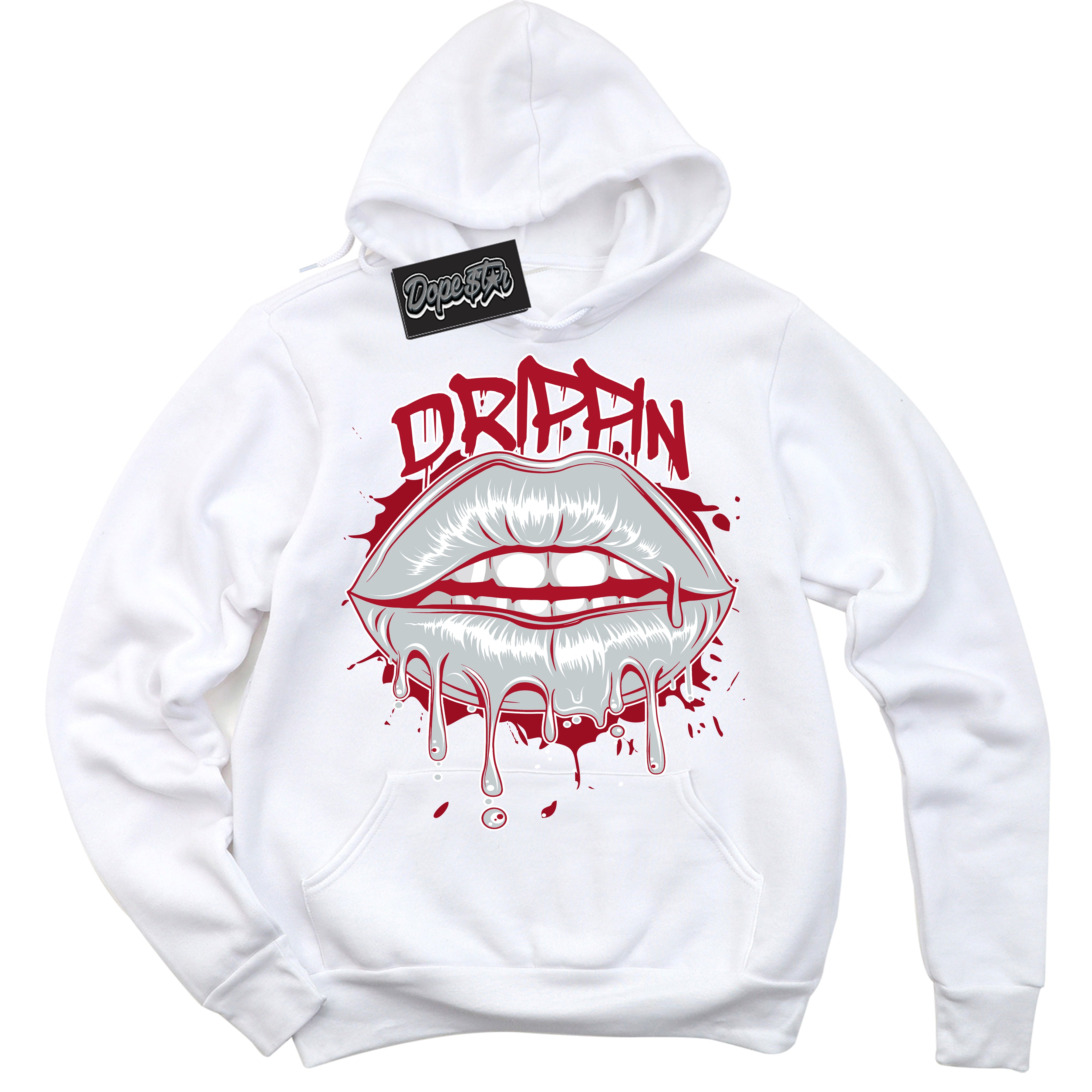 Cool White Hoodie with “ Drippin ”  design that Perfectly Matches  Reverse Ultraman Sneakers.