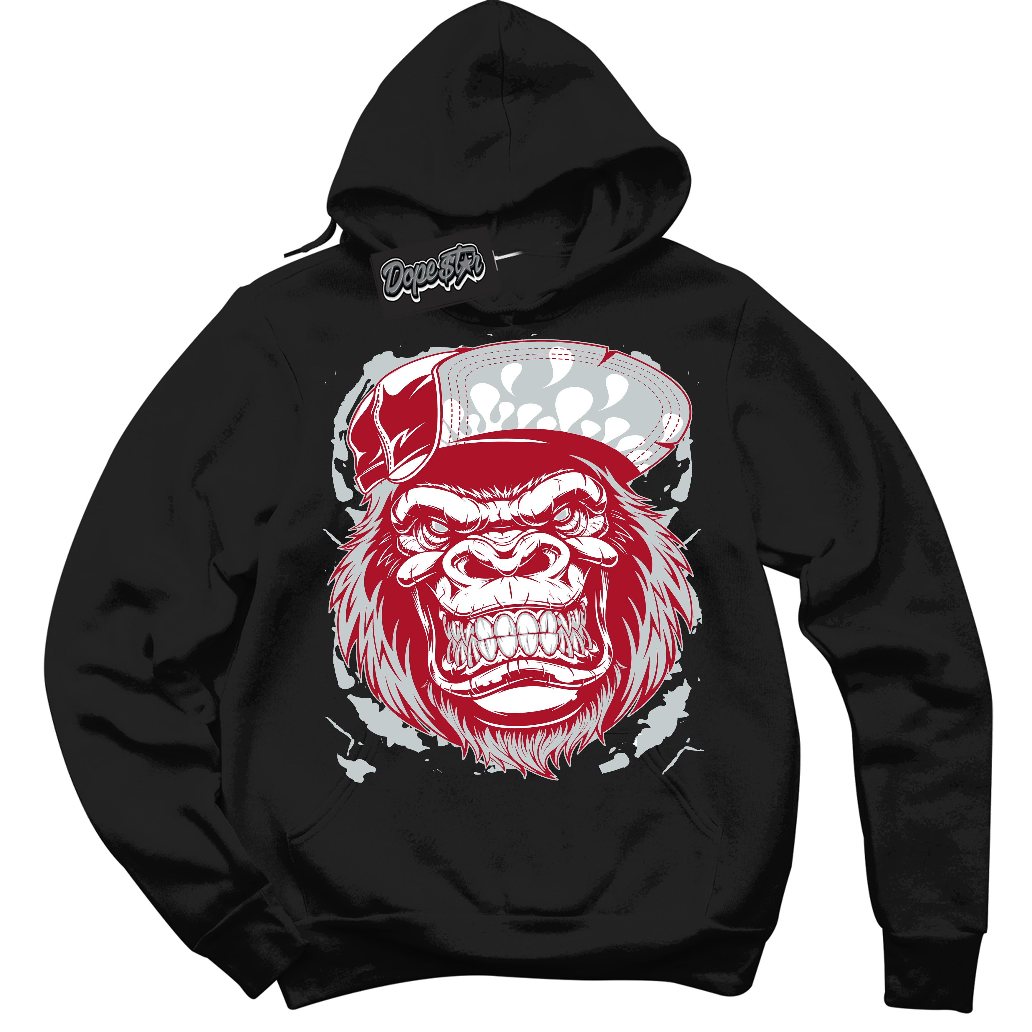Cool Black Hoodie with “ Gorilla Beast ”  design that Perfectly Matches  Reverse Ultraman Sneakers.