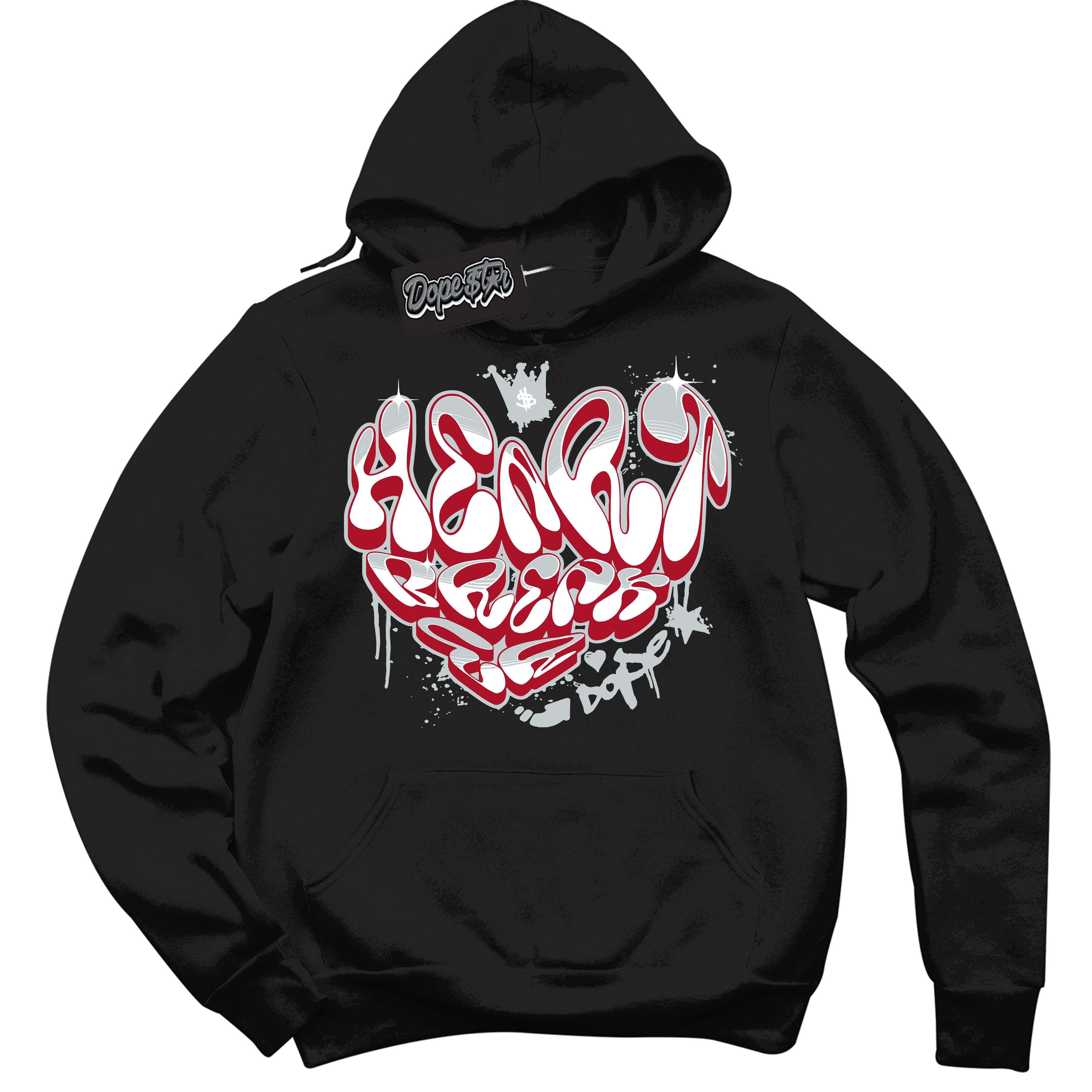 Cool Black Hoodie with “ Heartbreaker Graffiti ”  design that Perfectly Matches  Reverse Ultraman Sneakers.