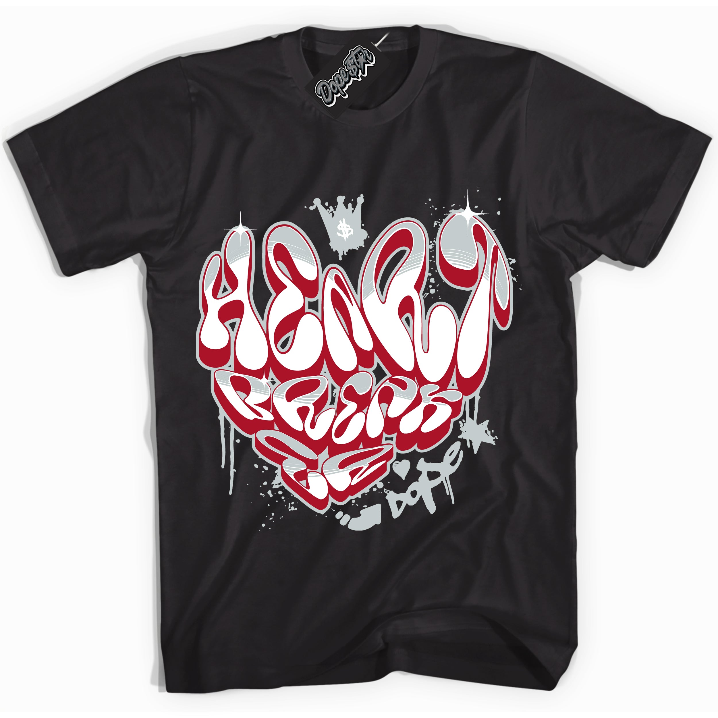 Cool Black Shirt with “ Heartbreaker Graffiti” design that perfectly matches Reverse Ultraman Sneakers.