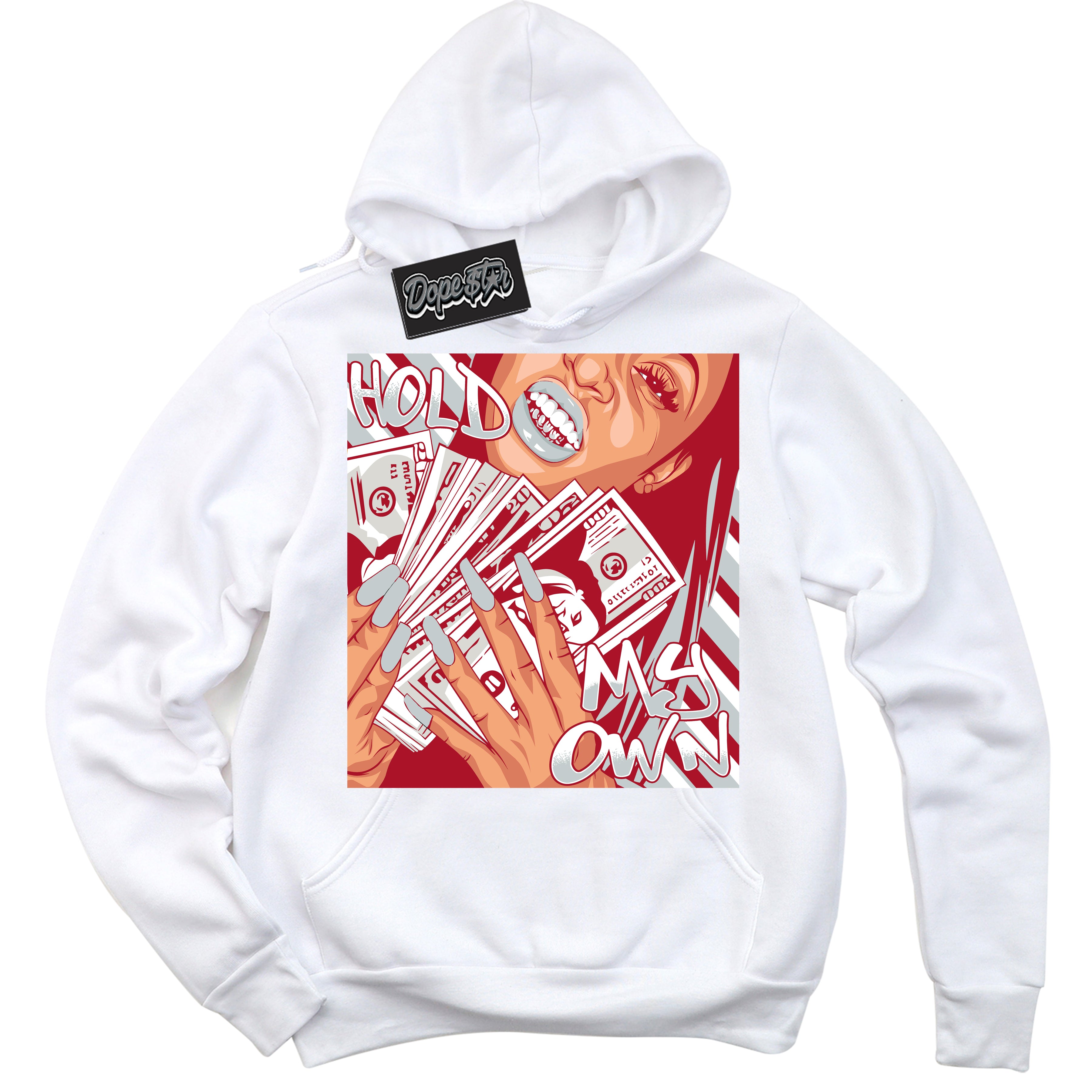 Cool Black Hoodie with “ Hold My Own ”  design that Perfectly Matches  Reverse Ultraman Sneakers.