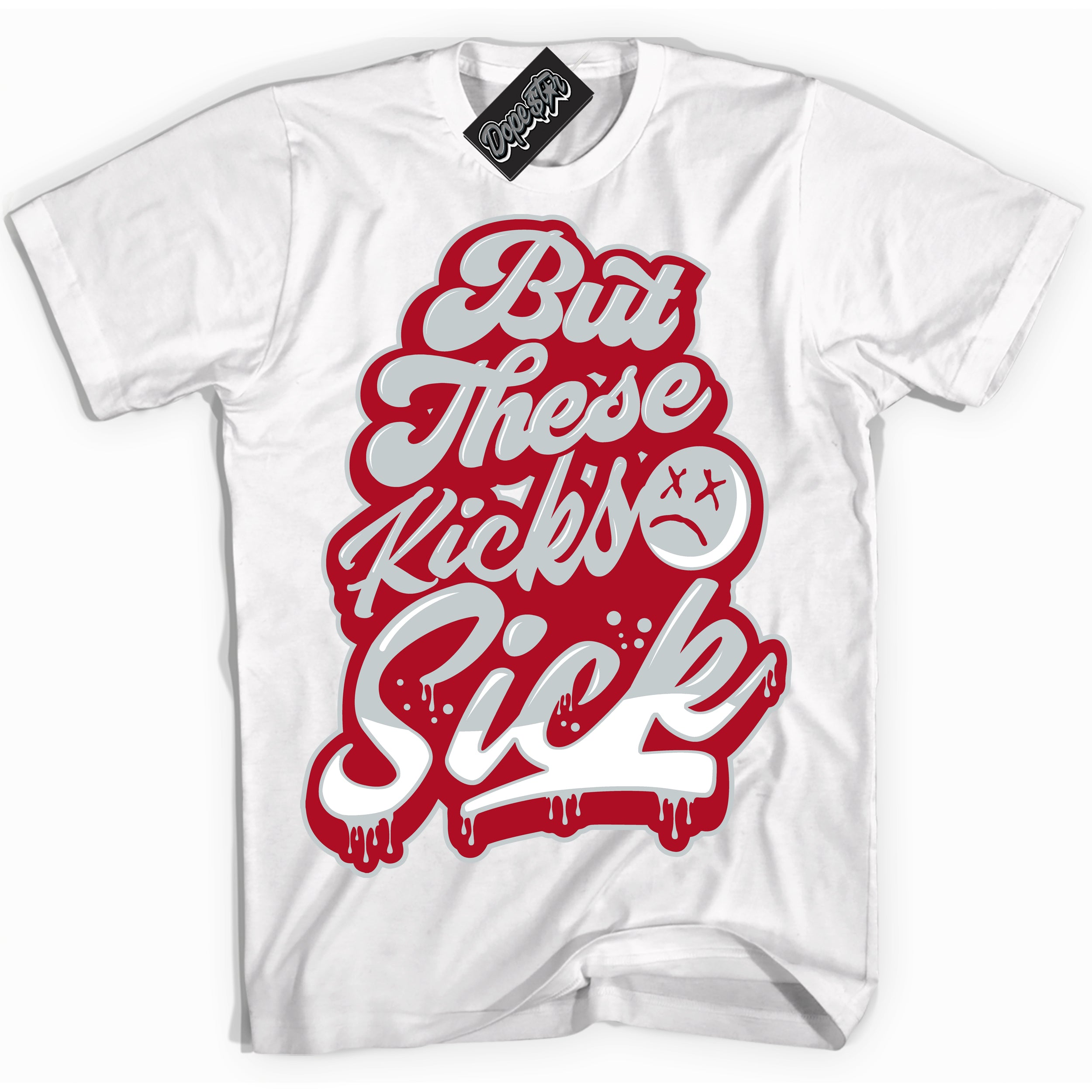 Cool White Shirt with “ Kick Sick ” design that perfectly matches Reverse Ultraman Sneakers.