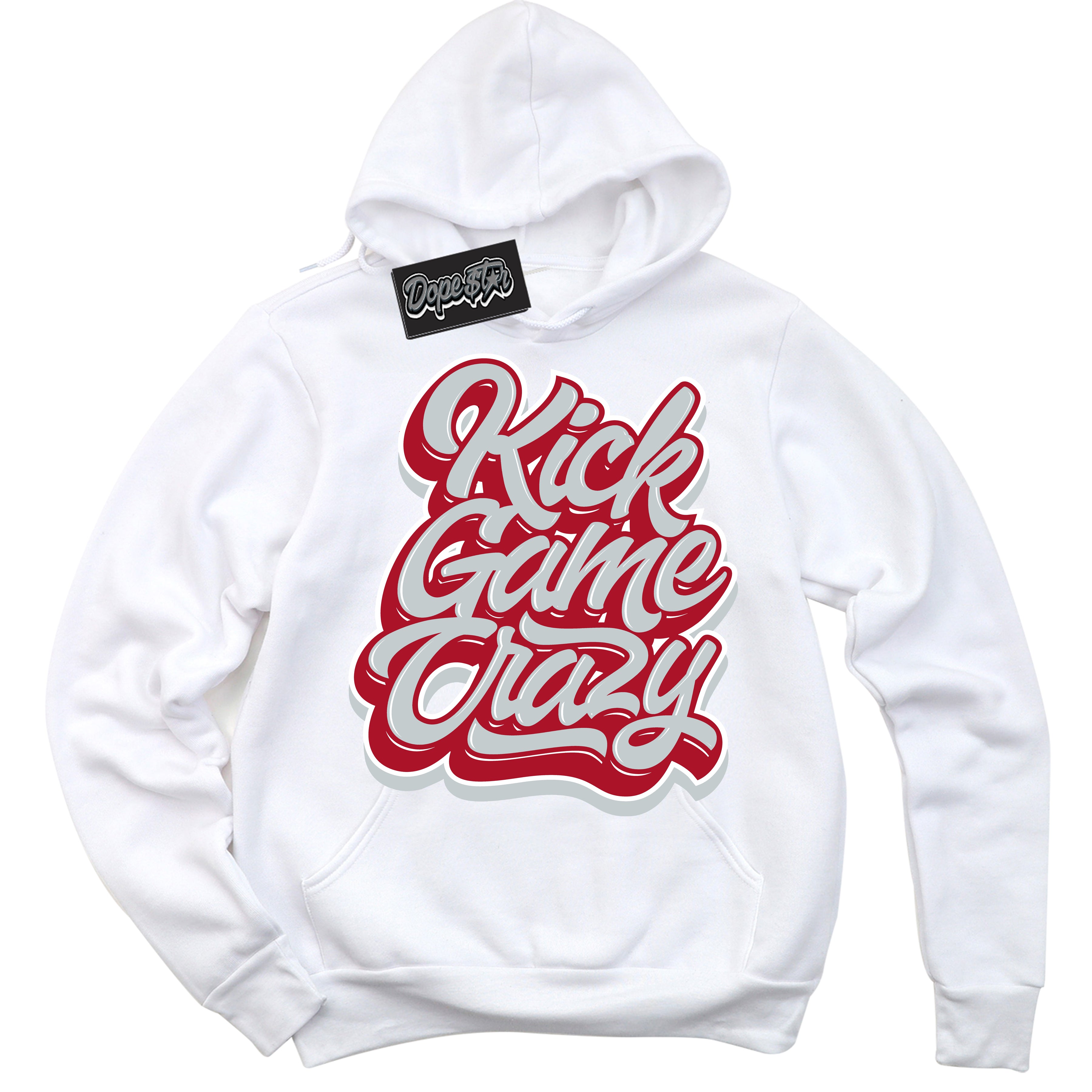 Cool Black Hoodie with “ Kick Game Crazy ”  design that Perfectly Matches  Reverse Ultraman Sneakers.