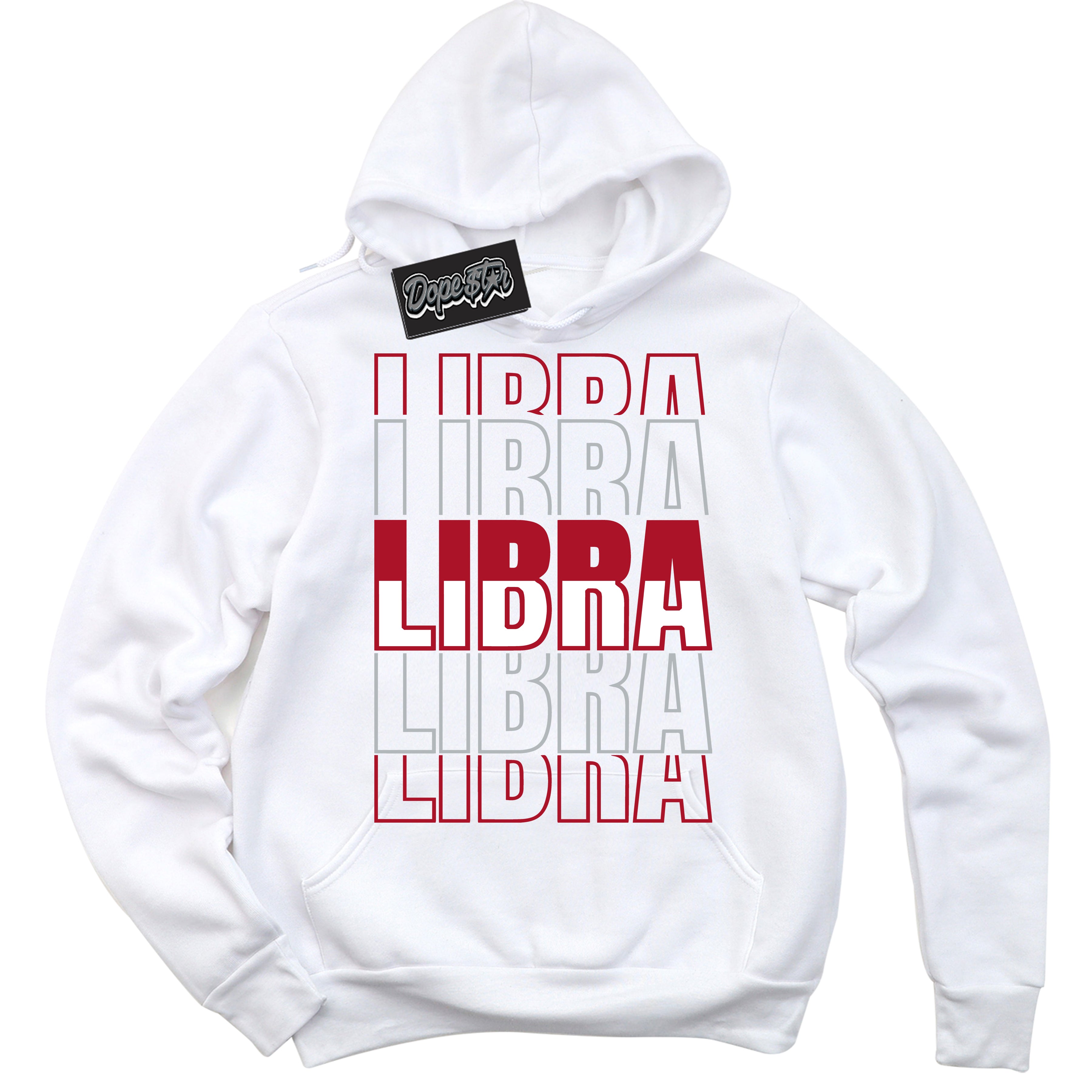 Cool White Hoodie with “ Libra ”  design that Perfectly Matches Reverse Ultraman Sneakers.