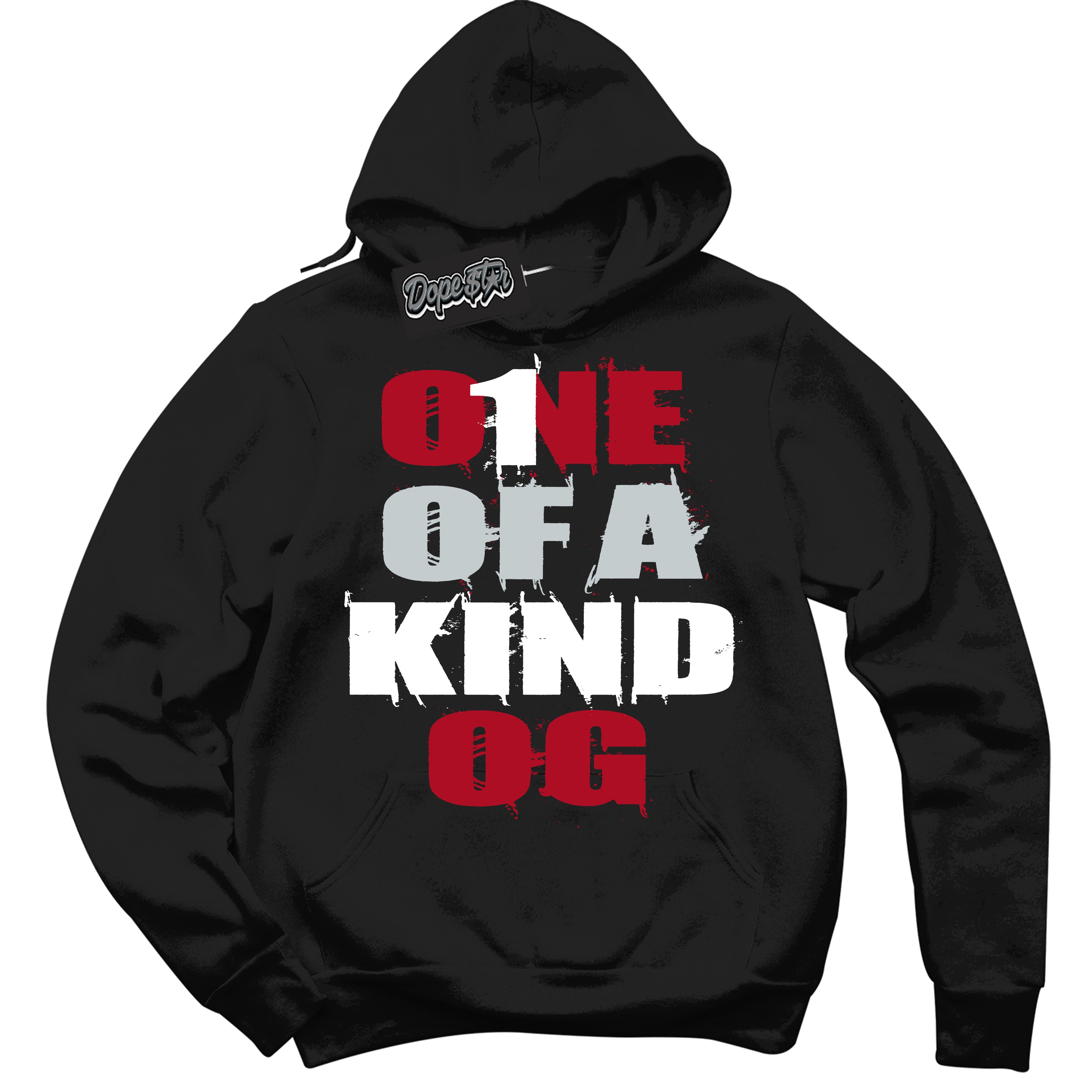 Cool Black Hoodie with “ One Of A Kind ”  design that Perfectly Matches  Reverse Ultraman Sneakers.