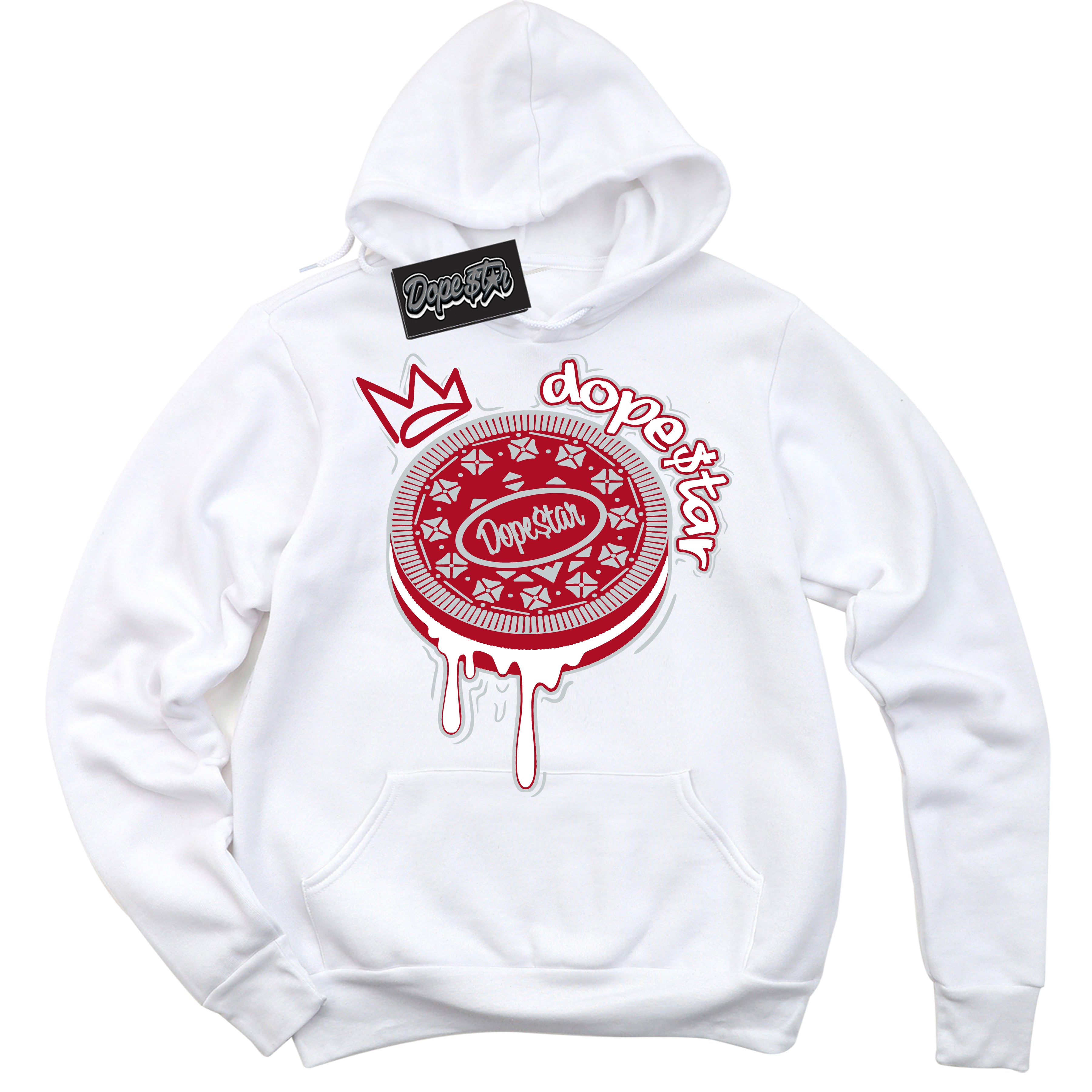 Cool White Hoodie with “ Oreo DS ”  design that Perfectly Matches  Reverse Ultraman Sneakers.
