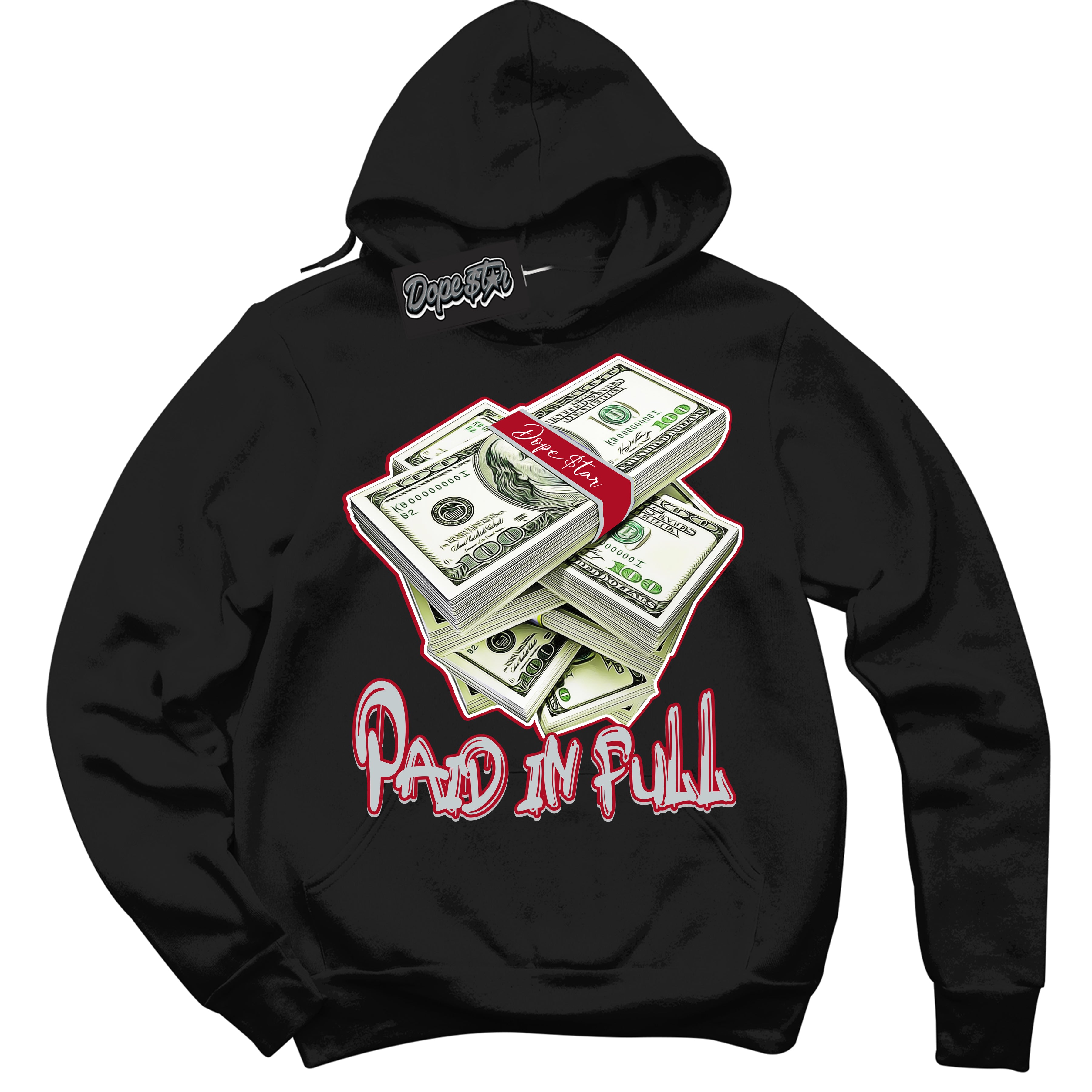 Cool Black Hoodie with “ Paid In Full ”  design that Perfectly Matches  Reverse Ultraman Sneakers.