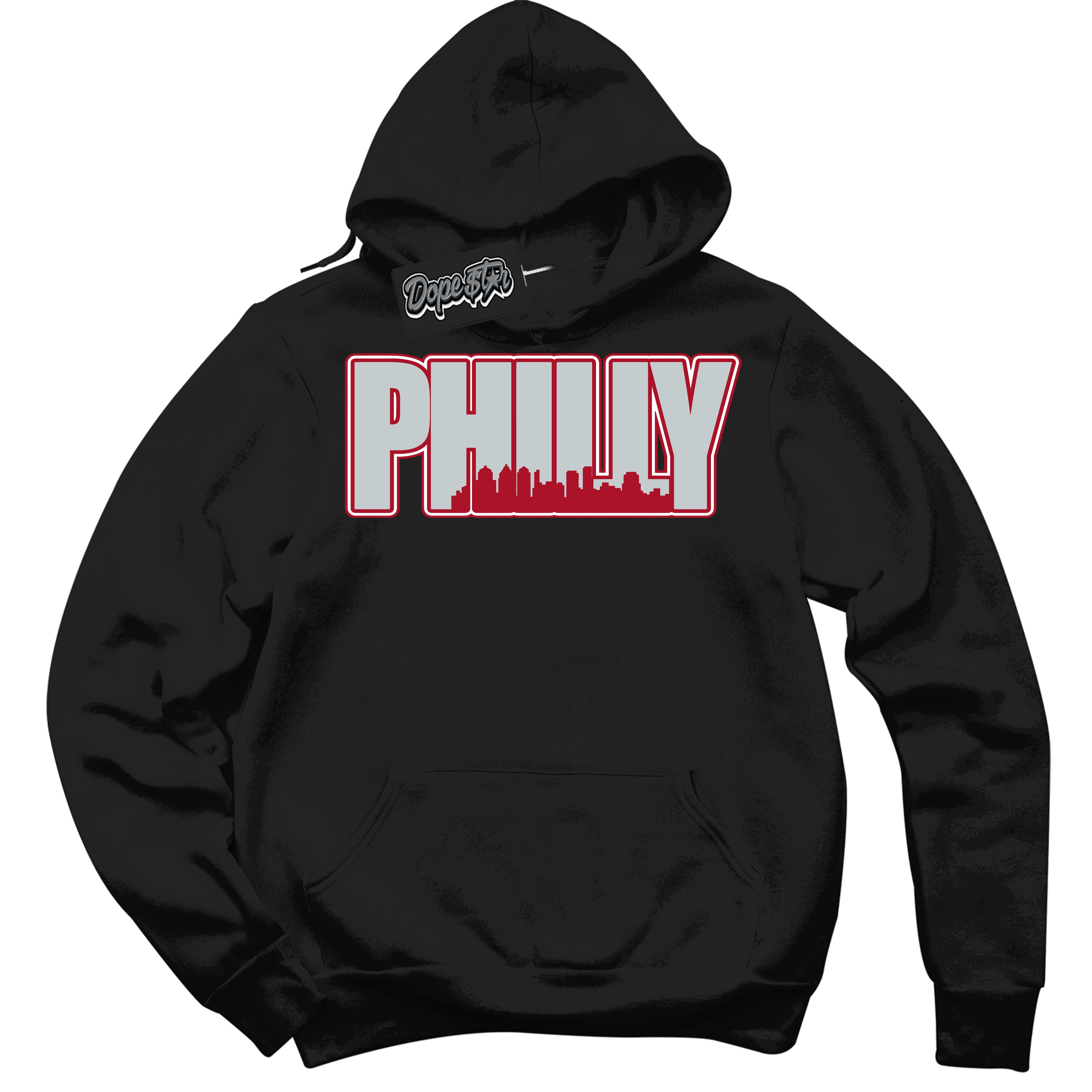 Cool Black Hoodie with “ Philly ”  design that Perfectly Matches  Reverse Ultraman Sneakers.