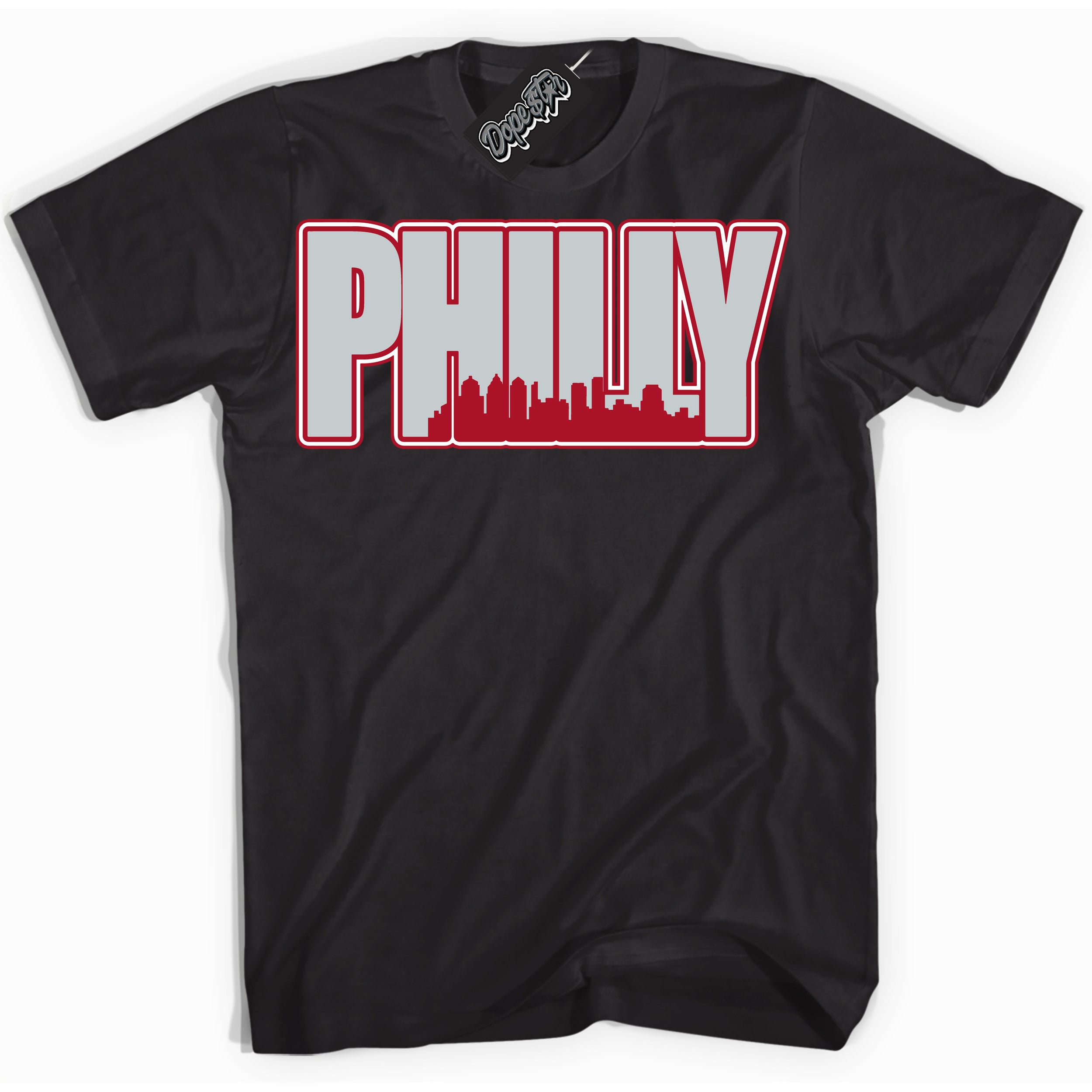 Cool Black Shirt with “ Philly ” design that perfectly matches Reverse Ultraman Sneakers.