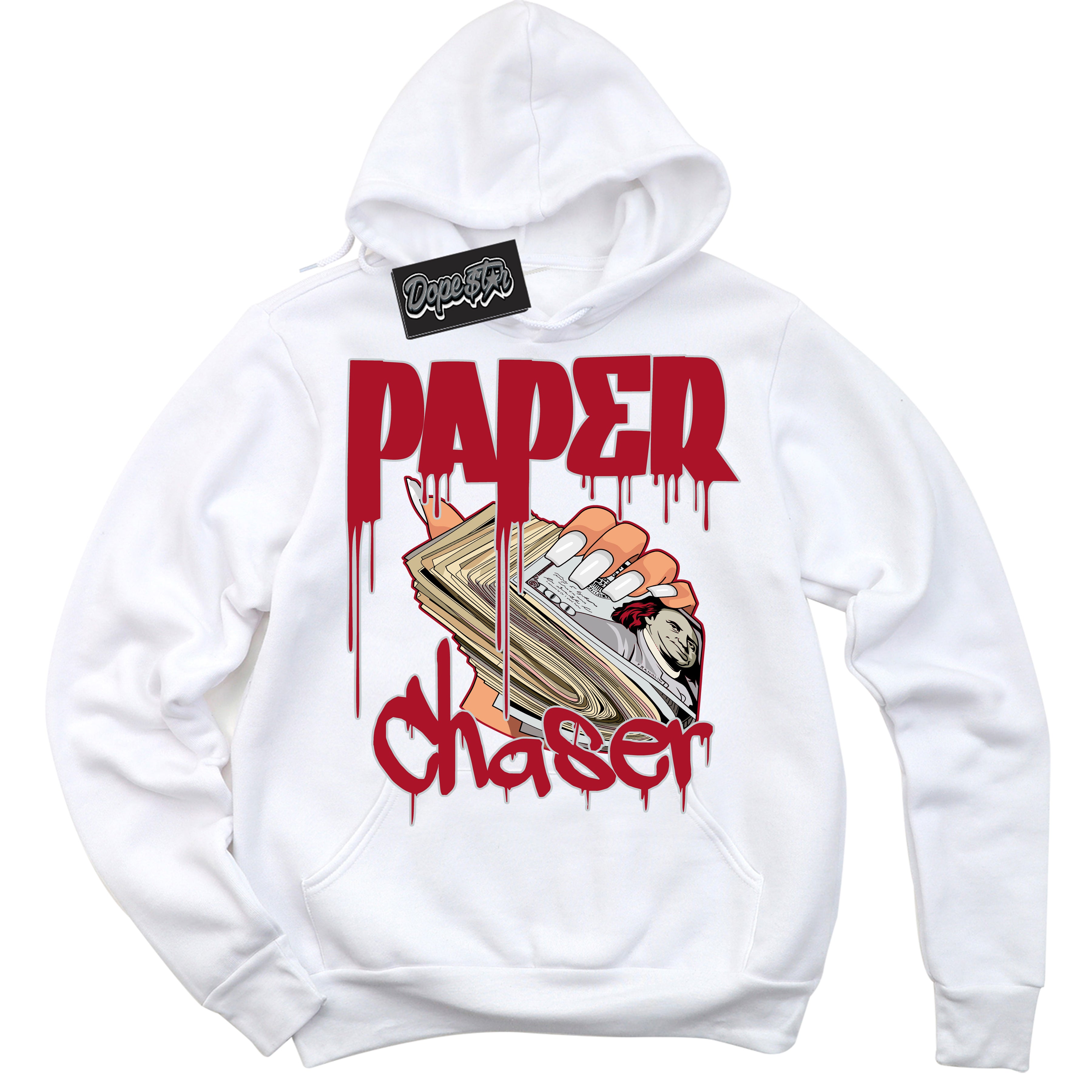 Cool Black Hoodie with “ Paper Chaser ”  design that Perfectly Matches  Reverse Ultraman Sneakers.