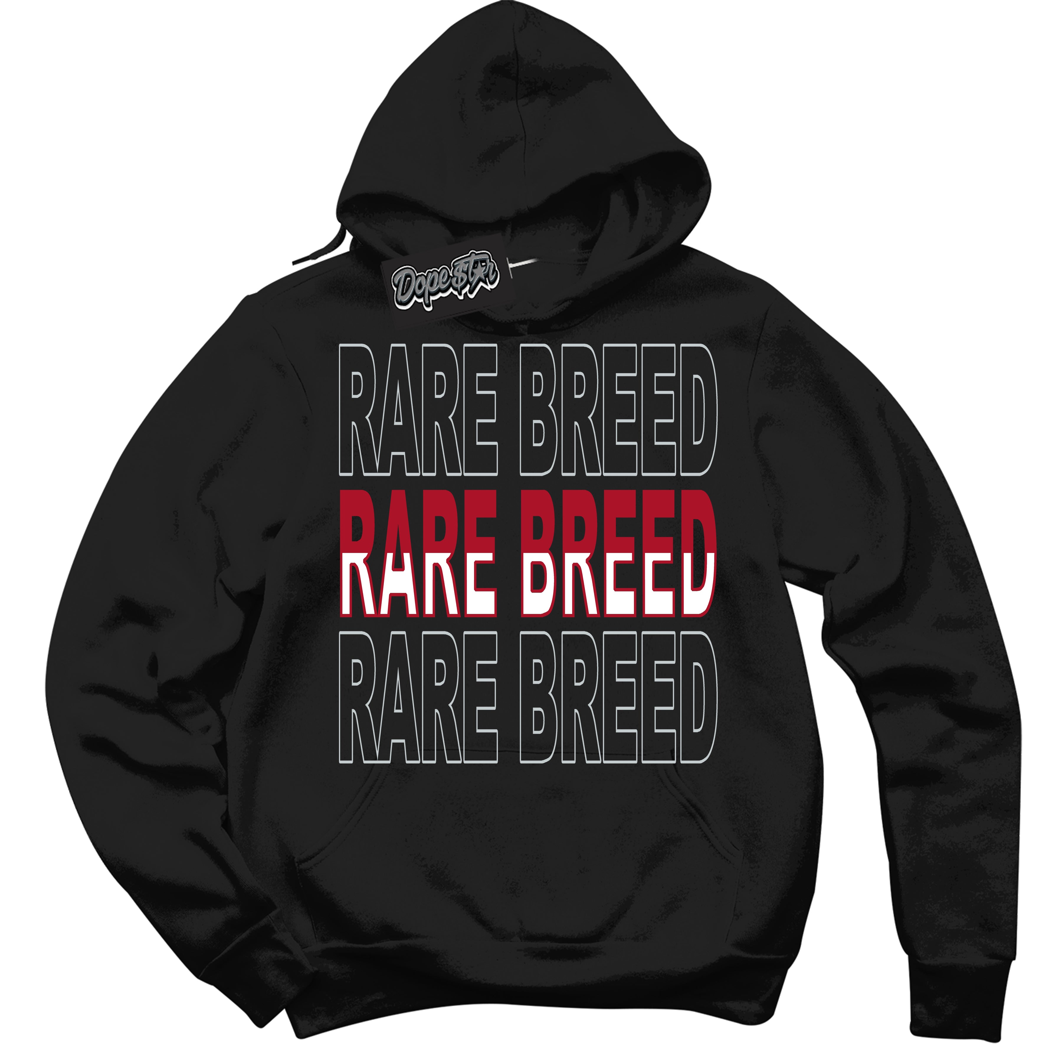 Cool Black Hoodie with “ Rare Breed ”  design that Perfectly Matches  Reverse Ultraman Sneakers.
