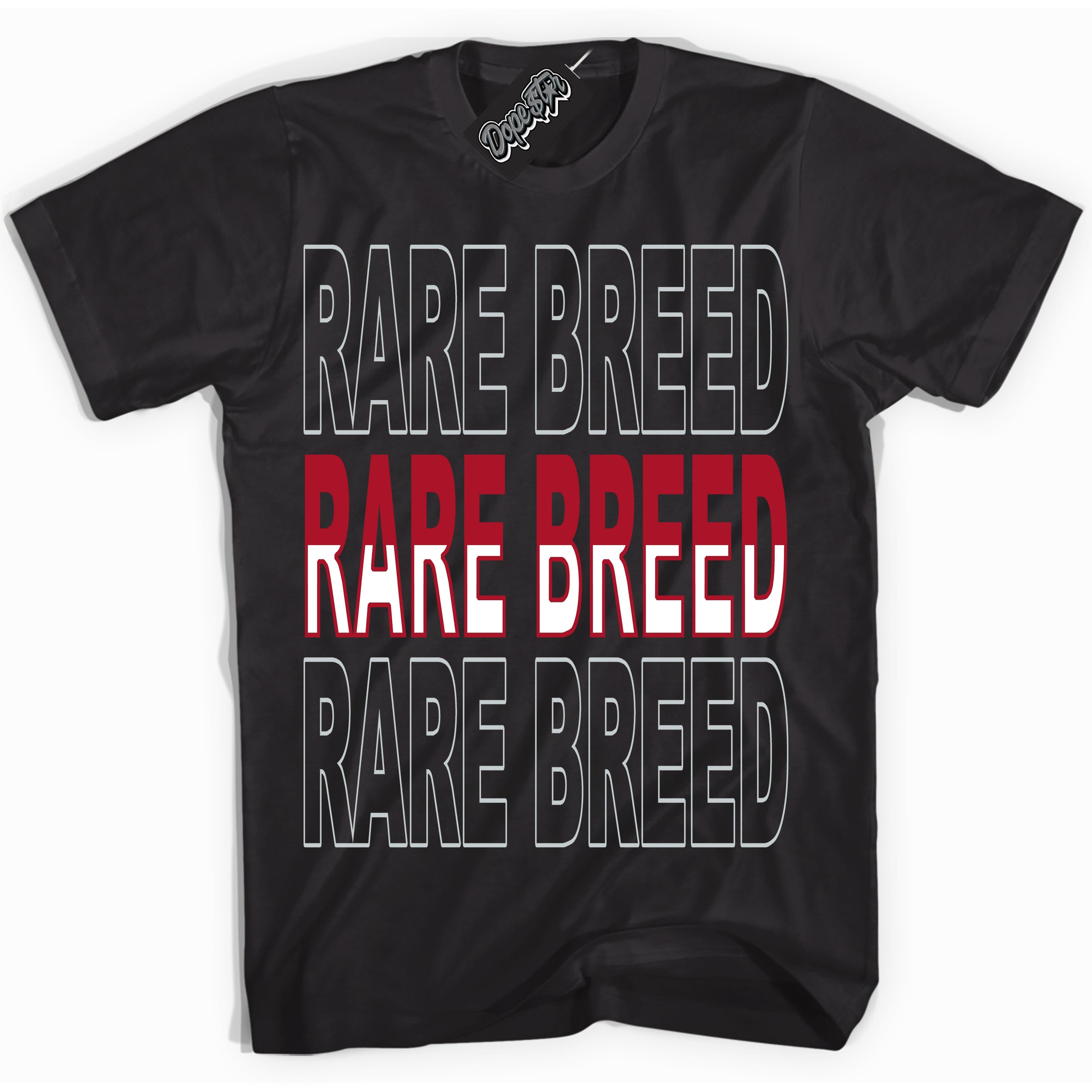 Cool Black Shirt with “ Rare Breed” design that perfectly matches Reverse Ultraman Sneakers.