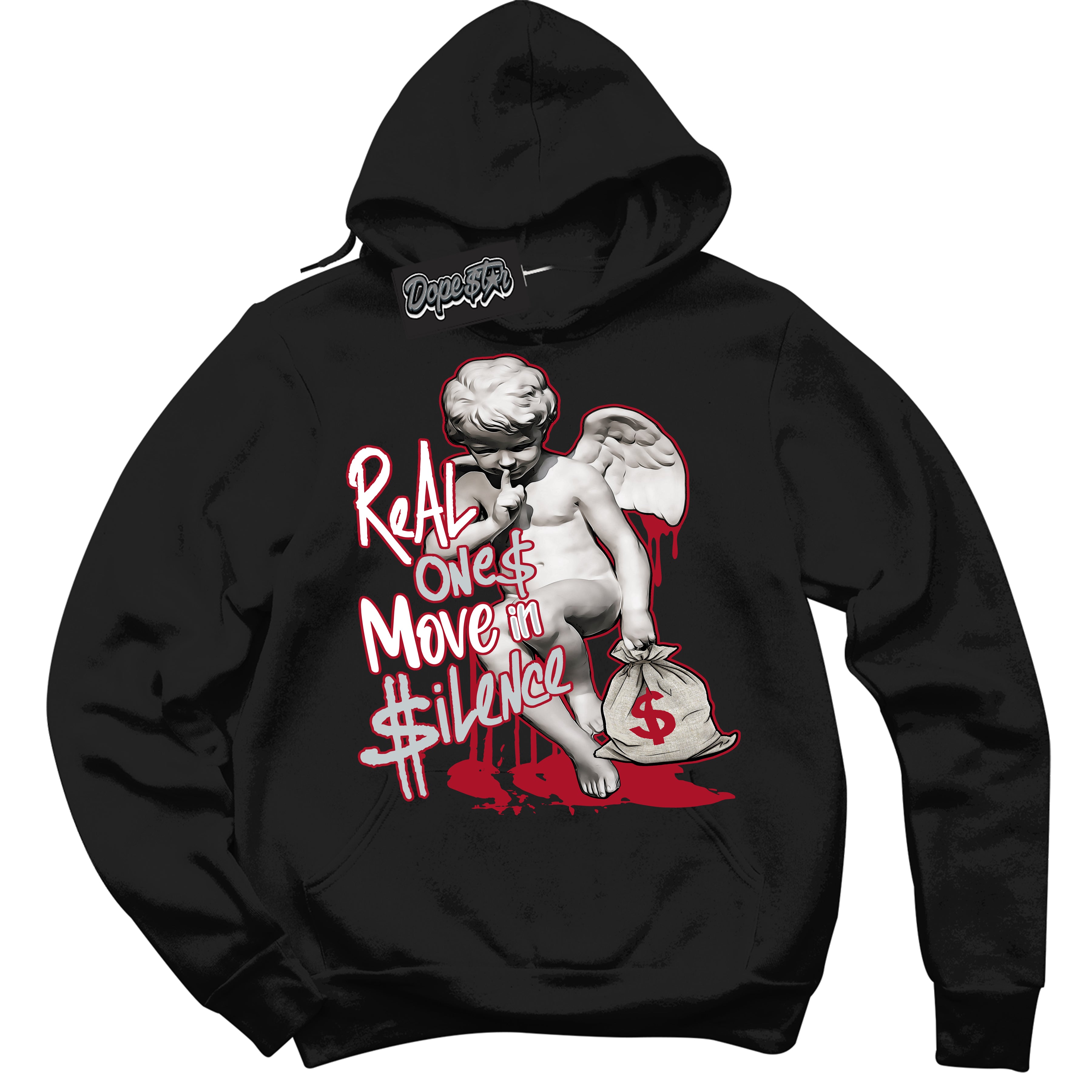 Cool Black Hoodie with “ Real Ones Cherub ”  design that Perfectly Matches  Reverse Ultraman Sneakers.