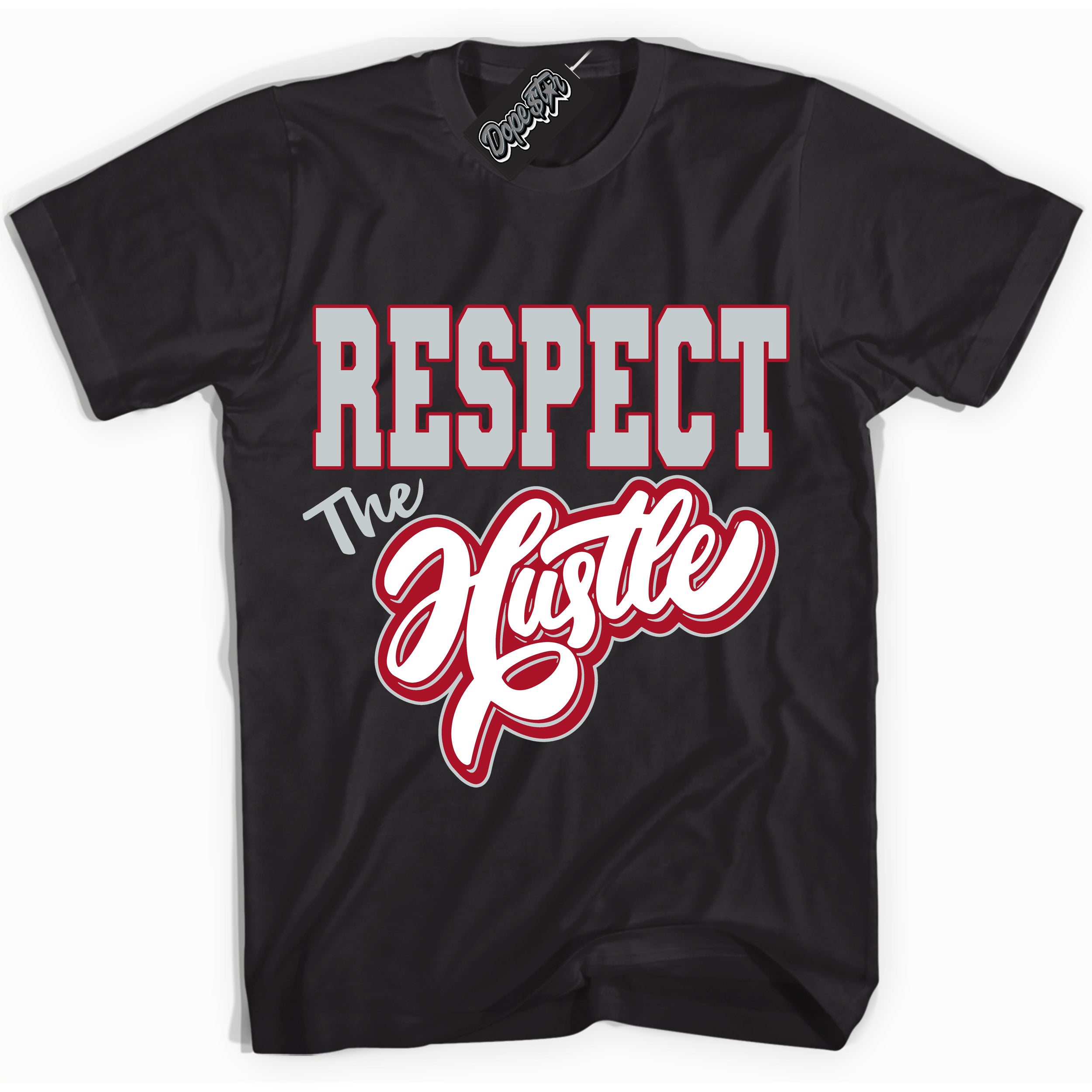 Cool Black Shirt with “ Respect The Hustle ” design that perfectly matches Reverse Ultraman Sneakers.