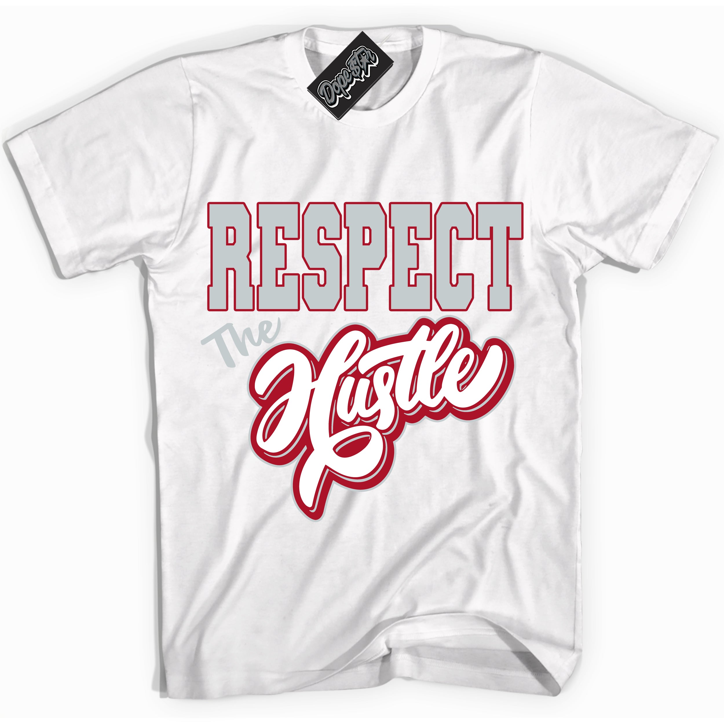 Cool White Shirt with “ Respect The Hustle ” design that perfectly matches Reverse Ultraman Sneakers.