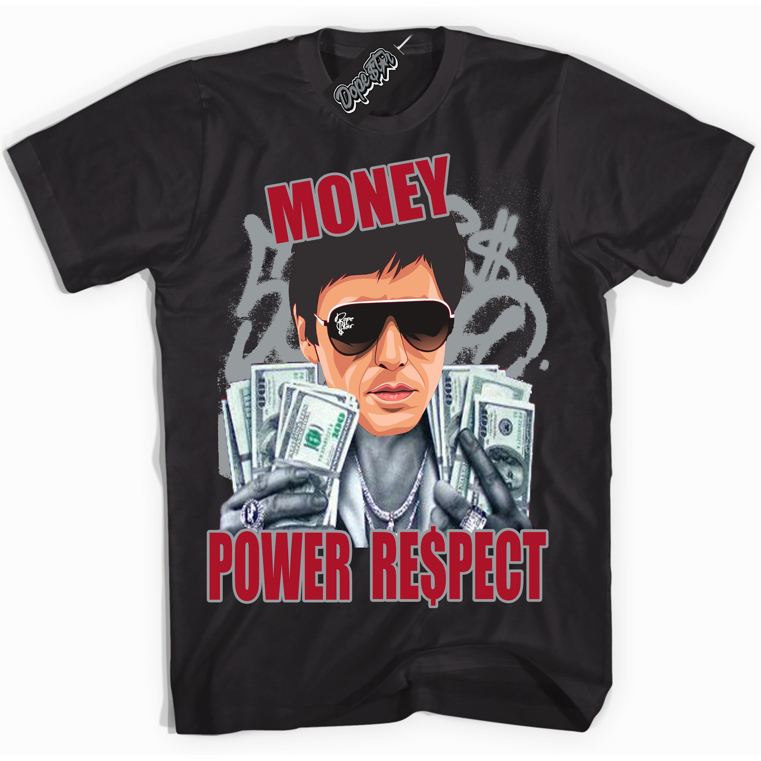 Cool Black Shirt with “ Tony Montana ” design that perfectly matches Reverse Ultraman Sneakers.