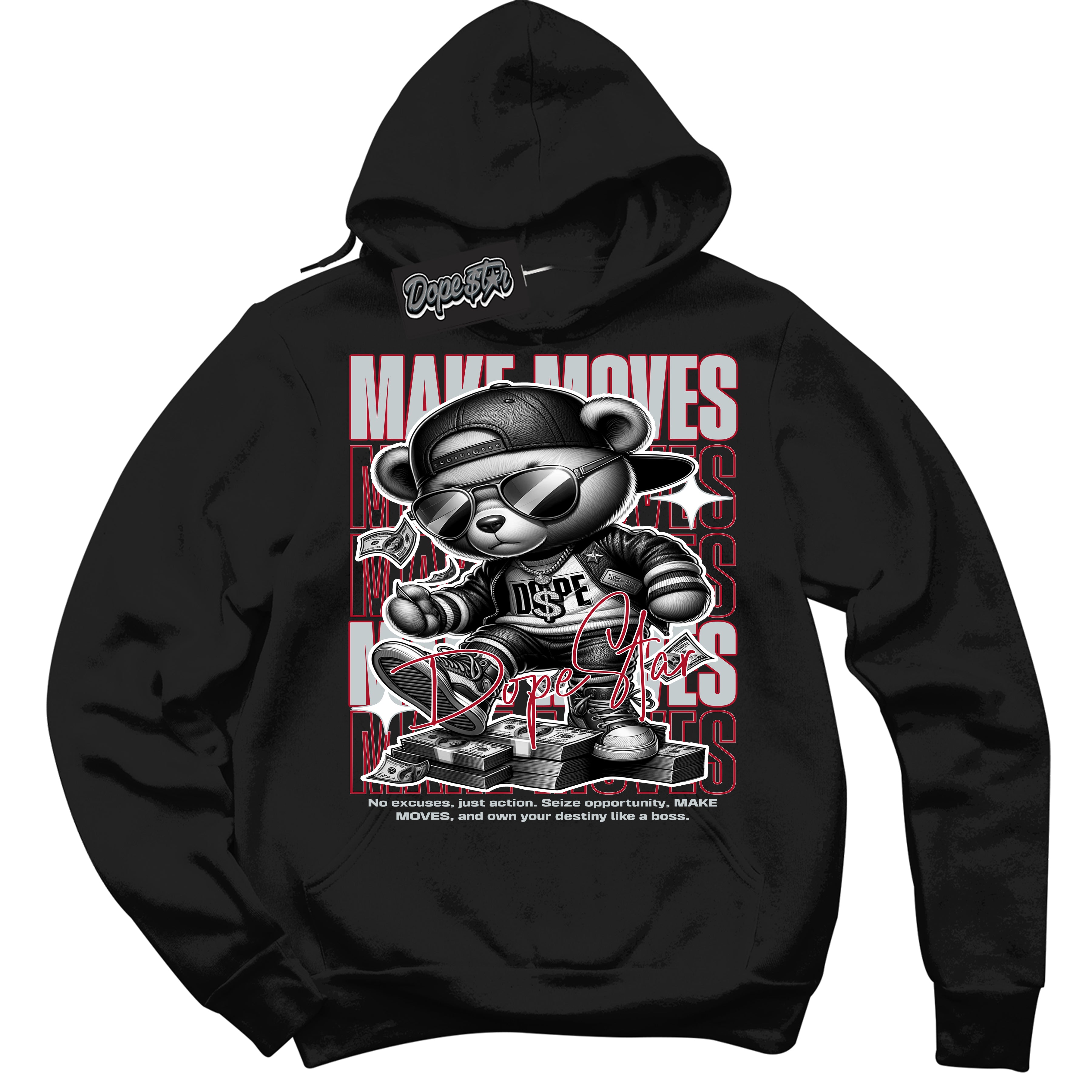 Cool Black Hoodie with “ Makin Moves ”  design that Perfectly Matches Reverse Ultraman Sneakers.