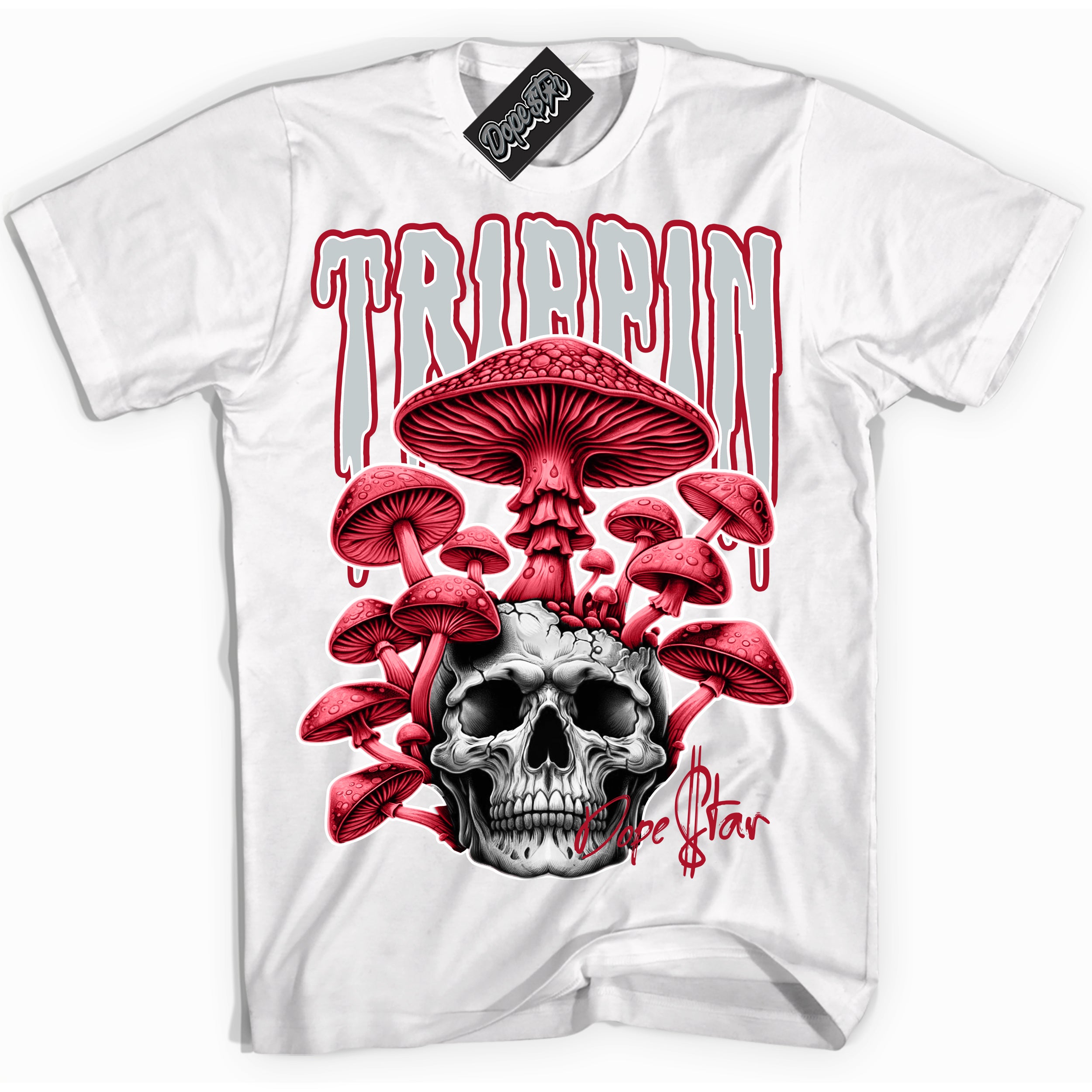 Cool White Shirt with “Trippin” design that perfectly matches the Reverse Ultraman Dunk Sneakers.