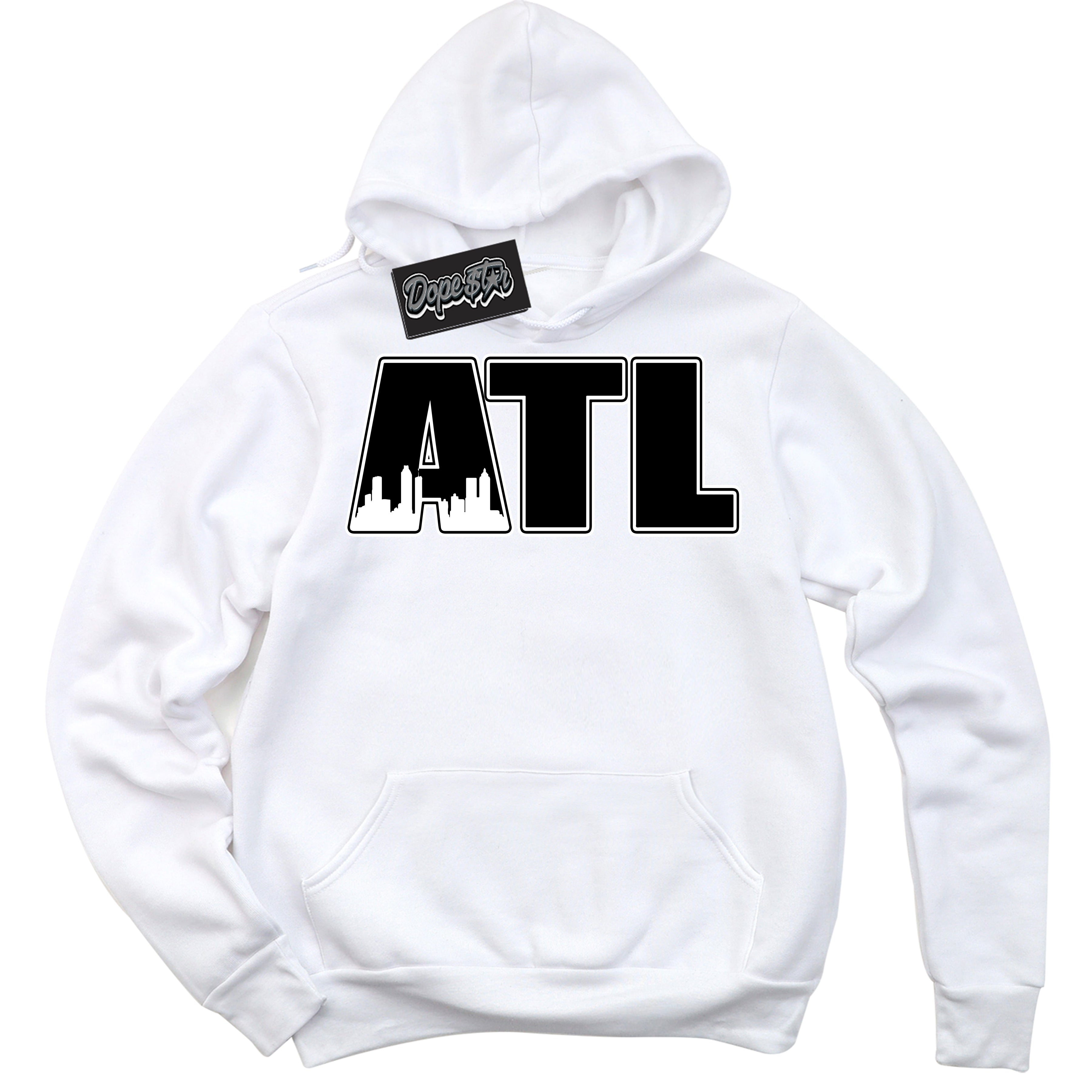 Cool White Hoodie with “Atlanta” design that Perfectly Matches Suede Panda Dunk.