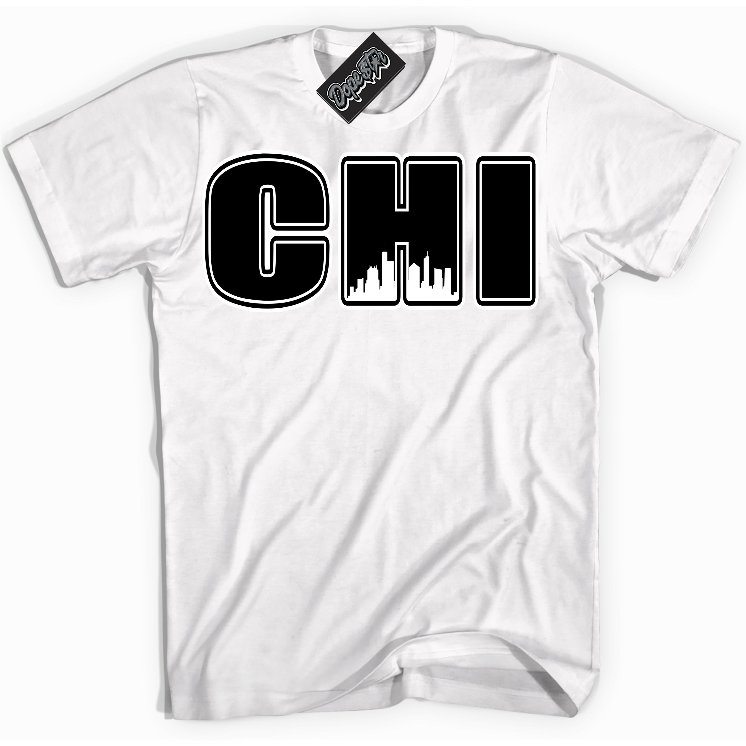 Cool White Shirt with “Chicago” design that perfectly matches Suede Panda Dunk.