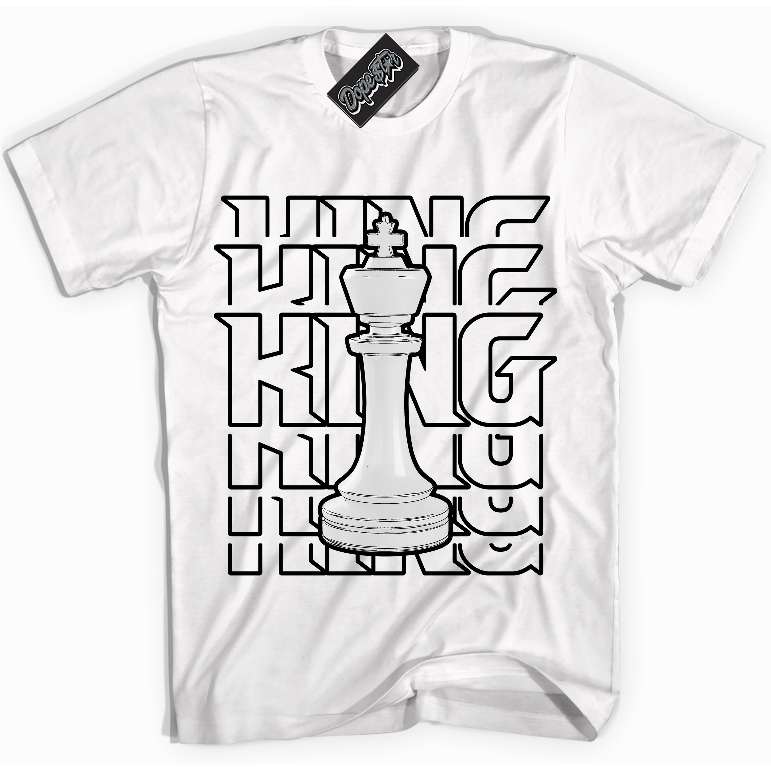 Cool White Shirt with “King Chess” design that perfectly matches Suede Panda Dunk.