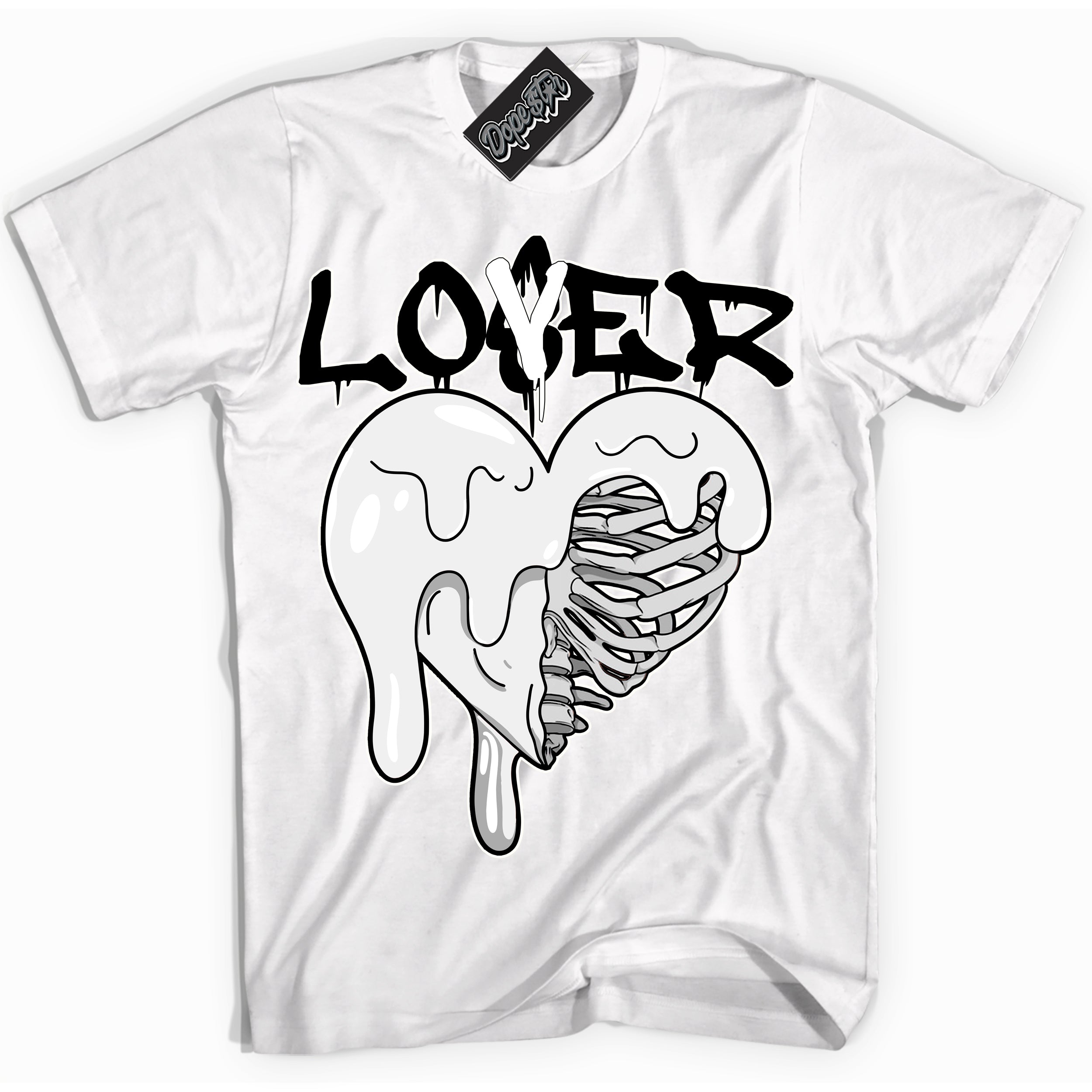 Cool White Shirt with “Lover Loser” design that perfectly matches Suede Panda Dunk.