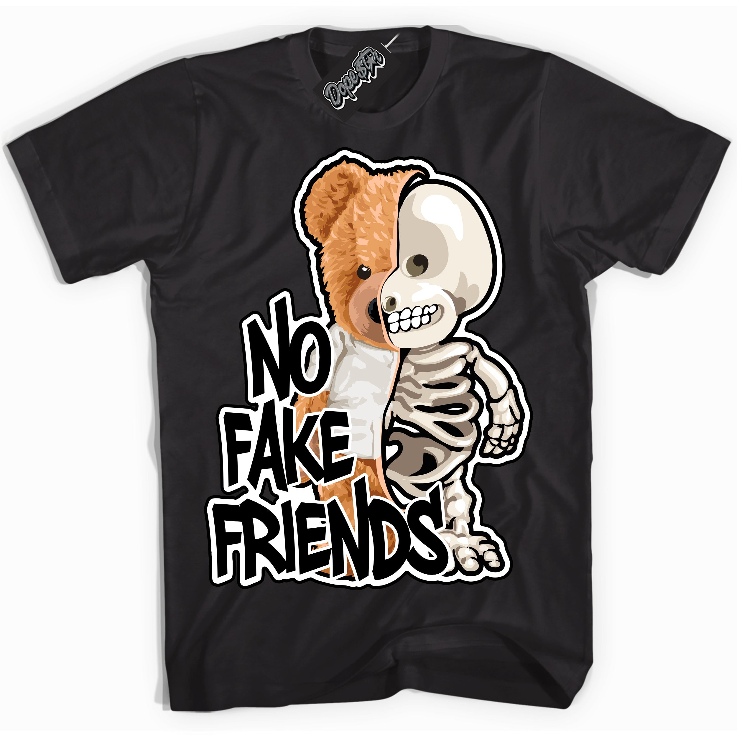 Cool Black Shirt with “No Fake Friends” design that perfectly matches Suede Panda Dunk.