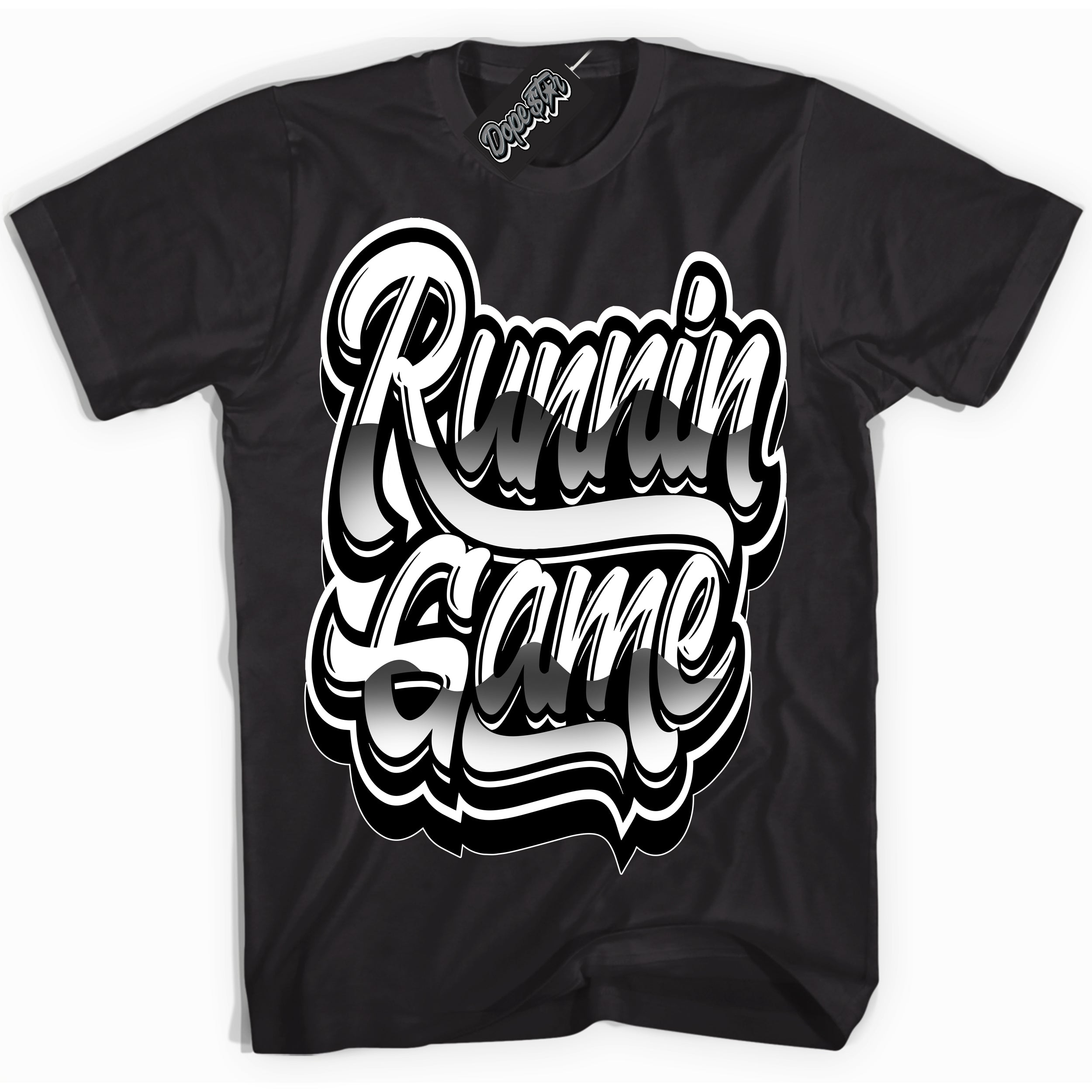 Cool Black Shirt with “Running Game” design that perfectly matches Suede Panda Dunk.