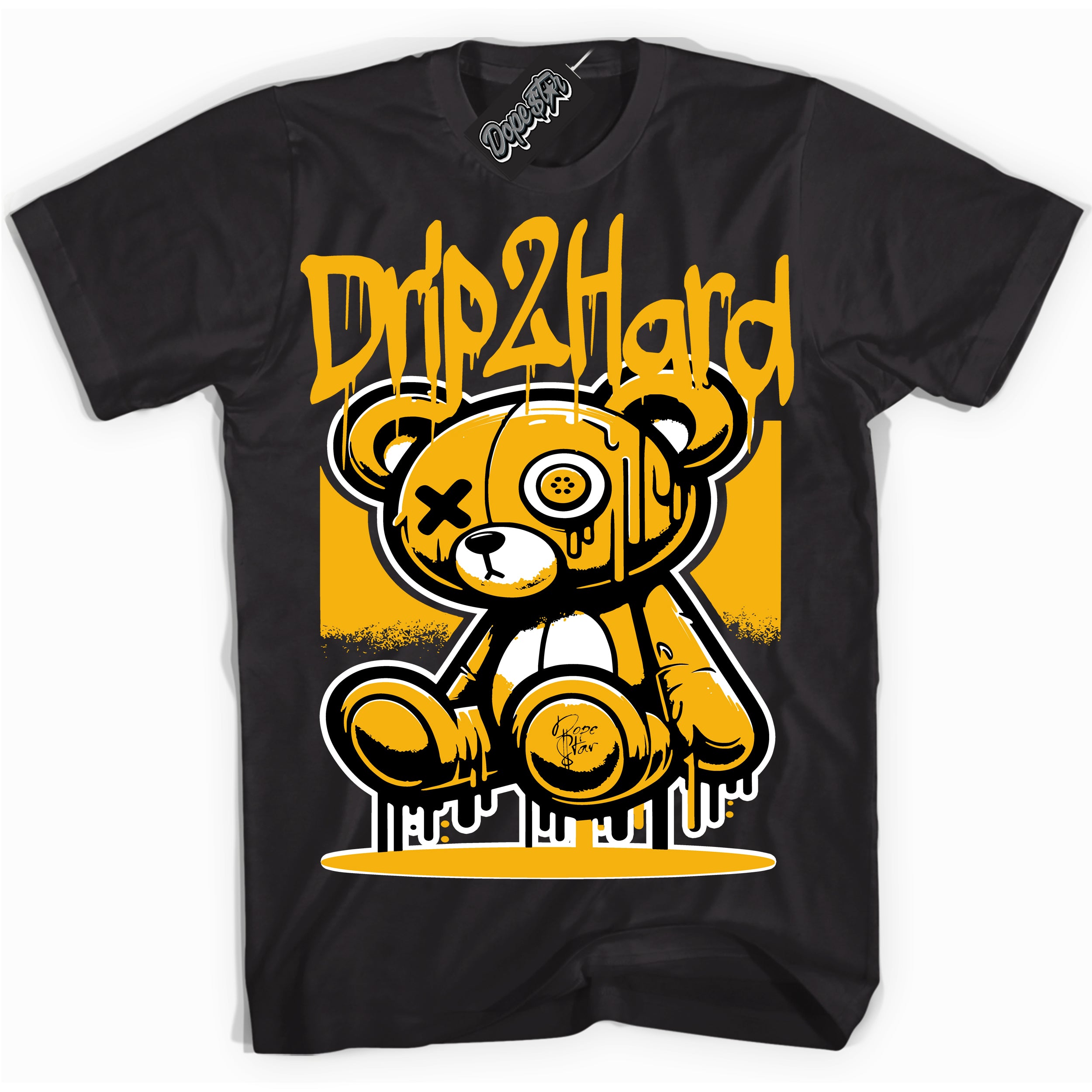 Cool Black graphic tee with “ Drip 2 Hard ” design, that perfectly matches Goldenrod 2024