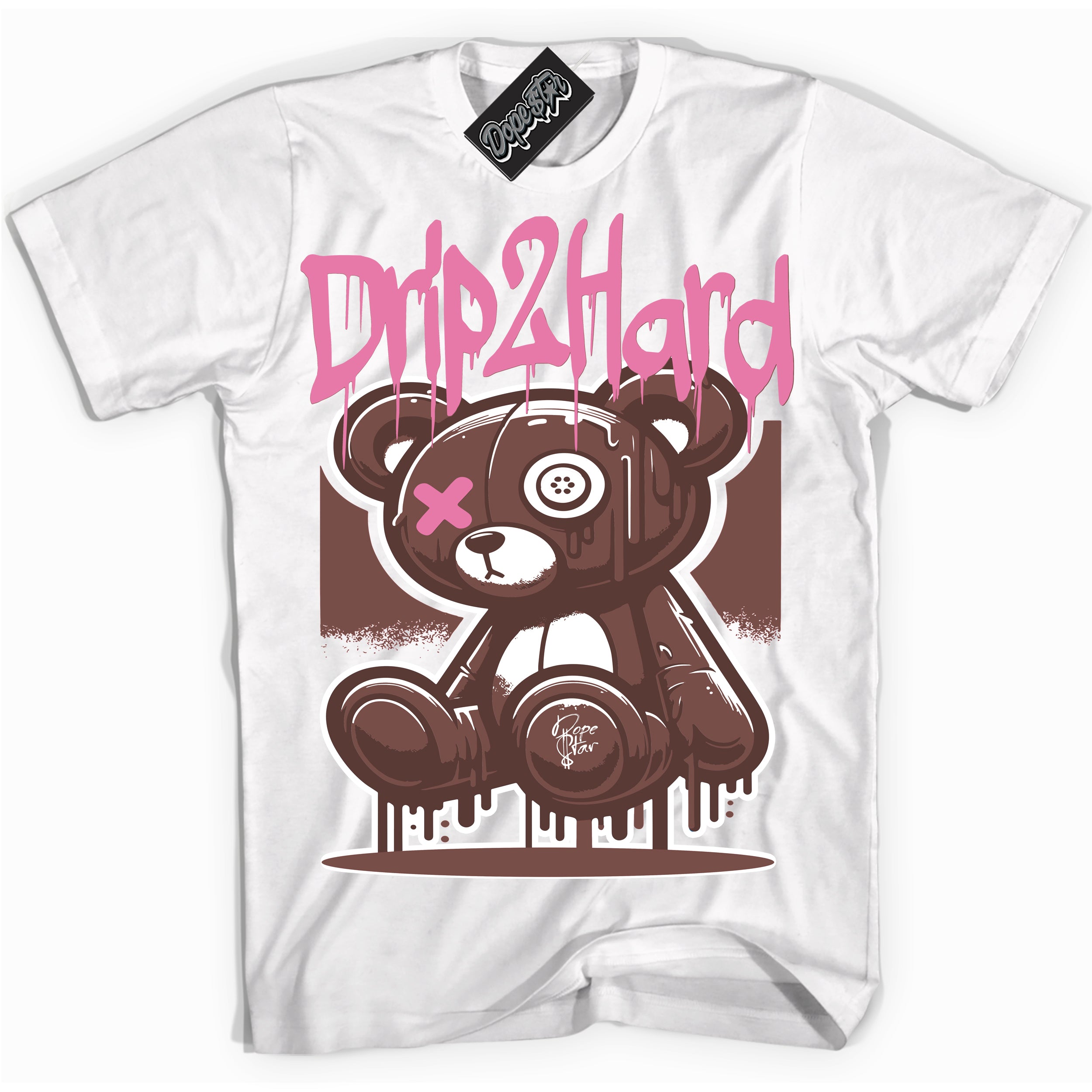 Cool White graphic tee with “ Drip 2 Hard ” design, that perfectly matches Smokey Mauve W